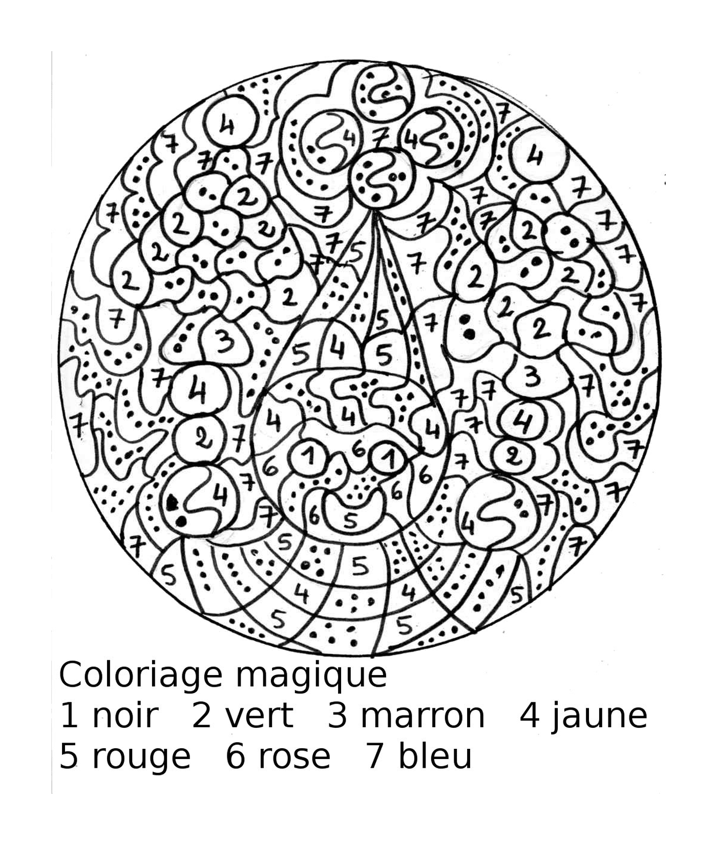   Coloriage magique de couleurs d'animaux de 3 à 9 