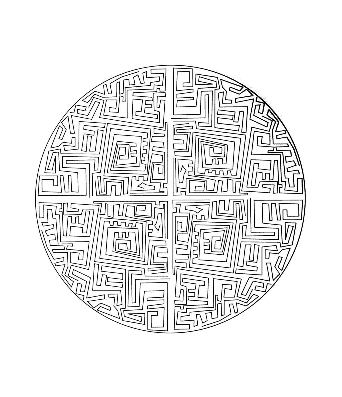   Labyrinthe mandala 