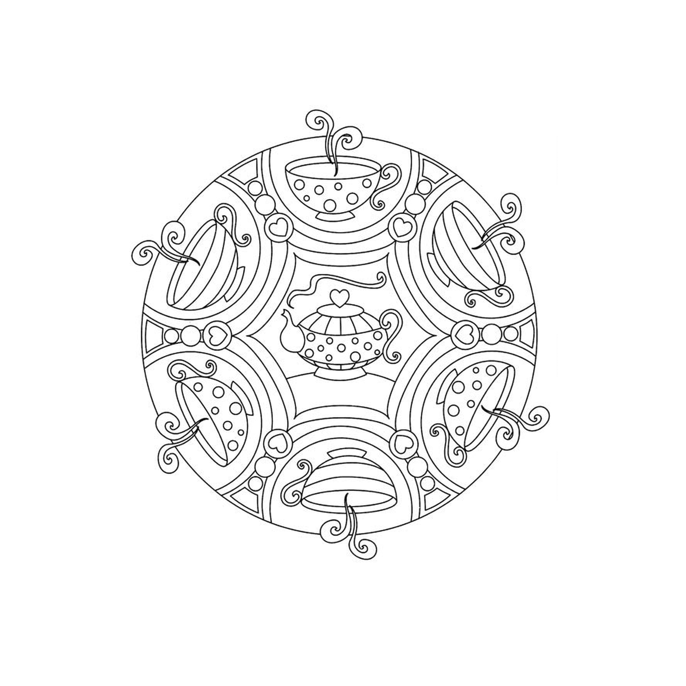   Mandala magique, motifs mystérieux 