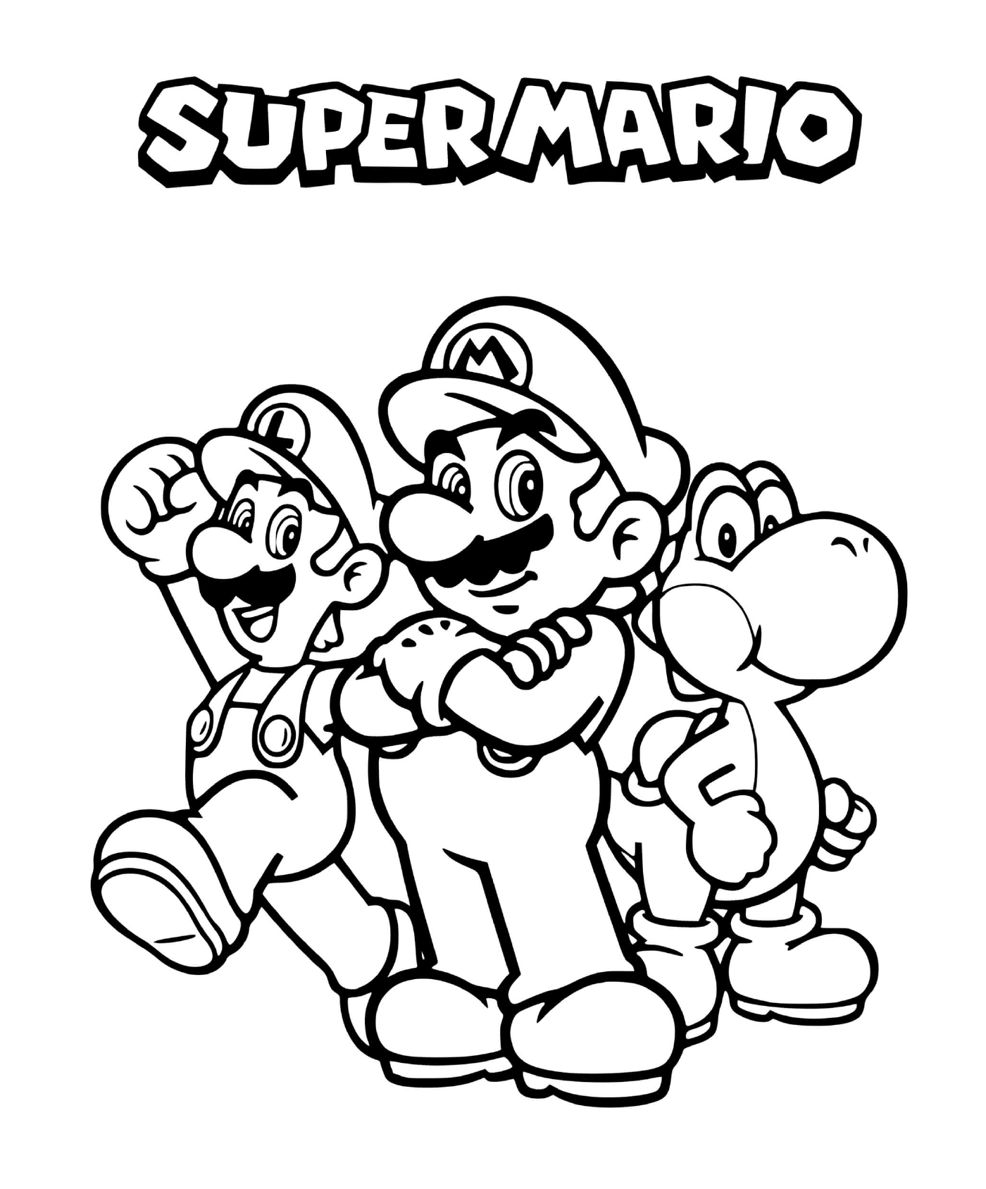   L'équipe de tonnerre : Mario, Luigi et Yoshi 