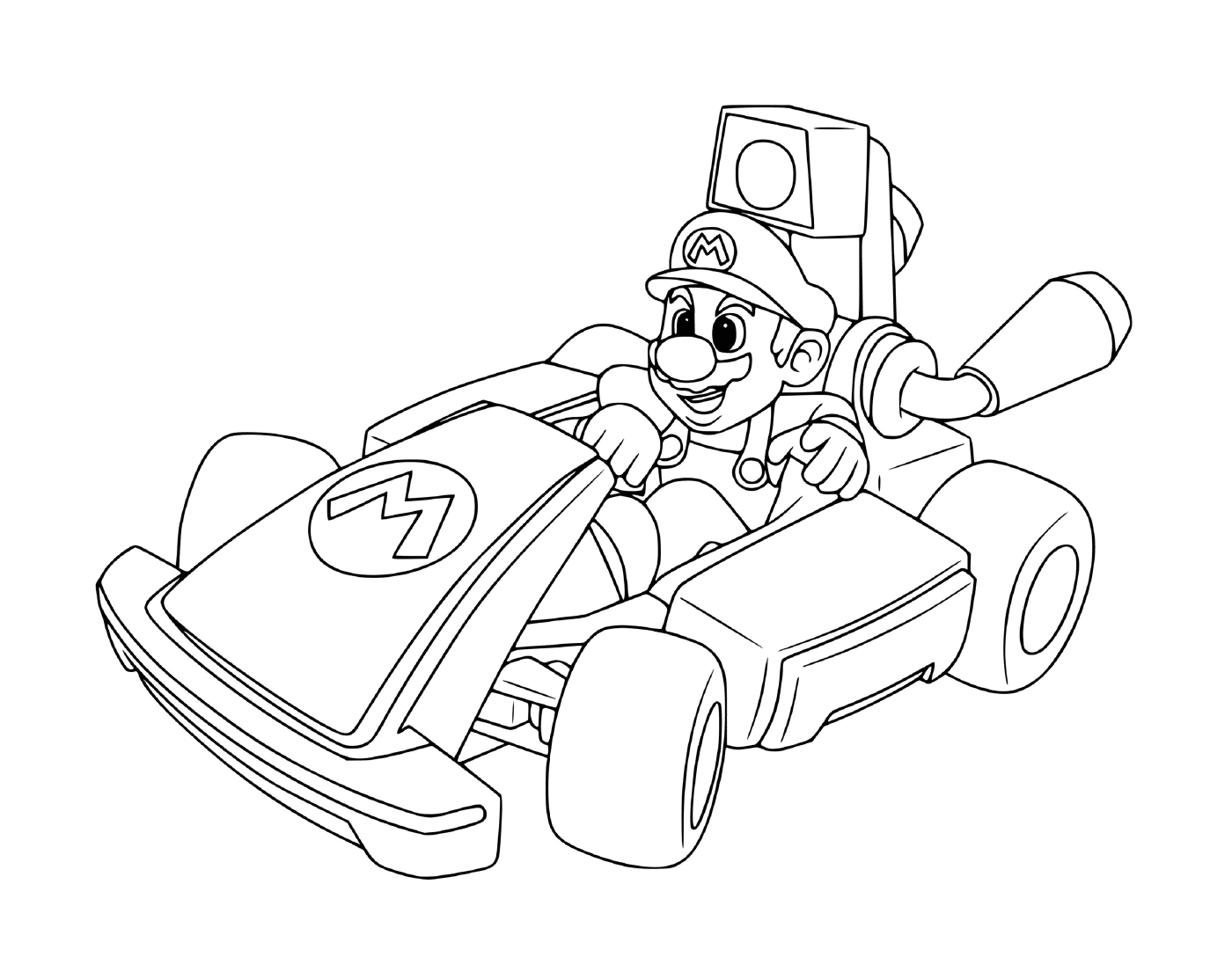   Mario Kart Deluxe, une voiture de course 