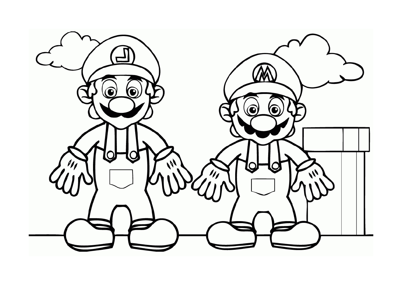   Mario et Luigi, deux célèbres frères 