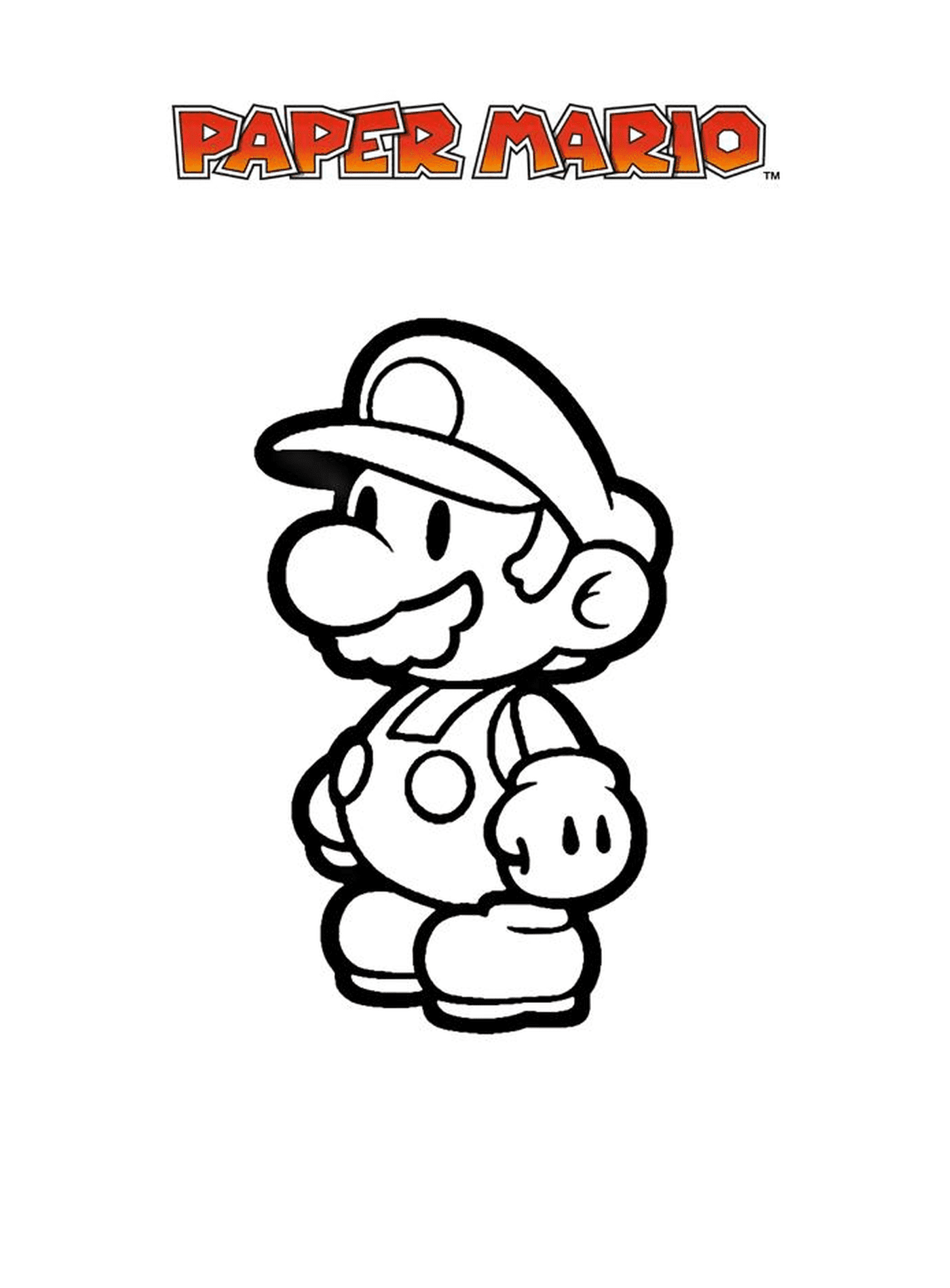   Mario Paper Millenaire 14, un personnage de dessin animé 