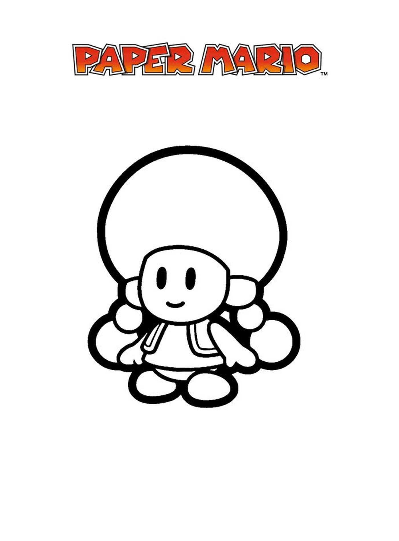   Mario Paper Millenaire 6, un personnage de dessin animé 