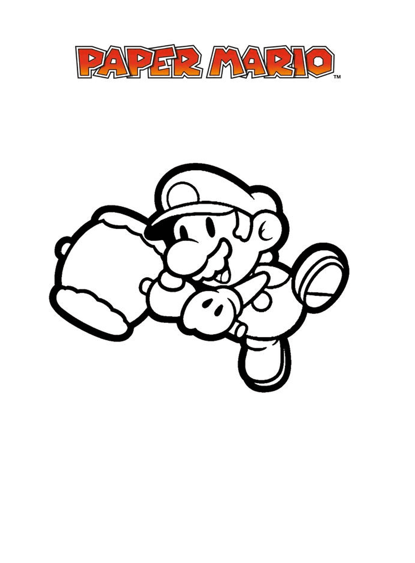   Mario tient un gant 
