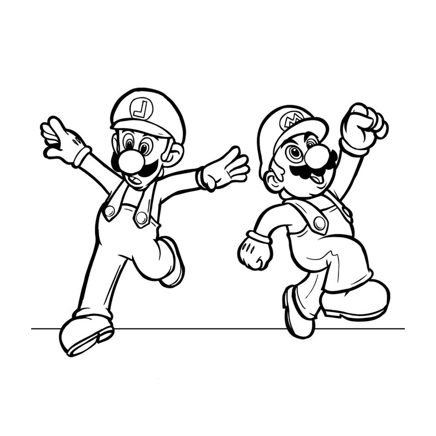   Mario et Luigi ensemble 