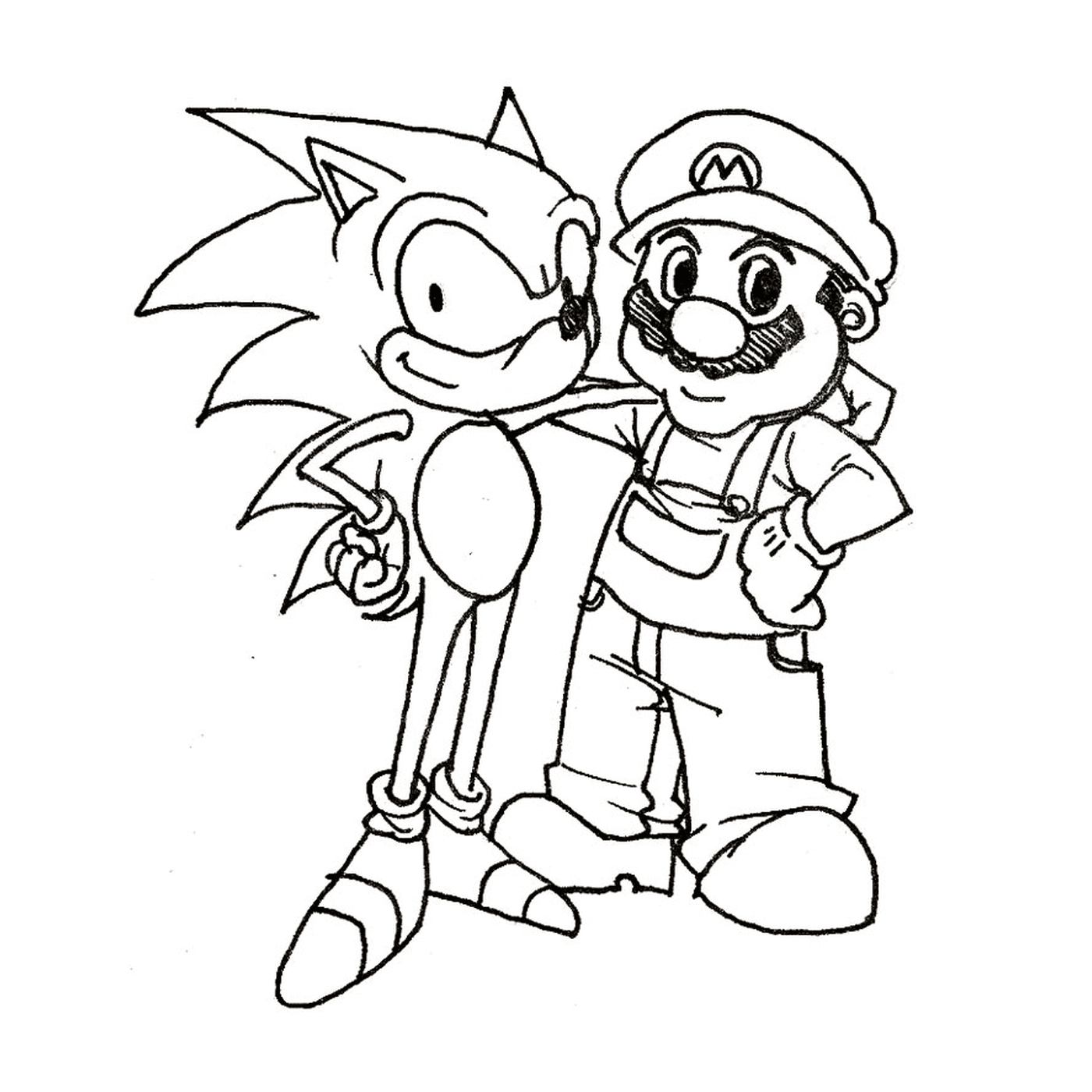   Mario et Sonic ensemble 