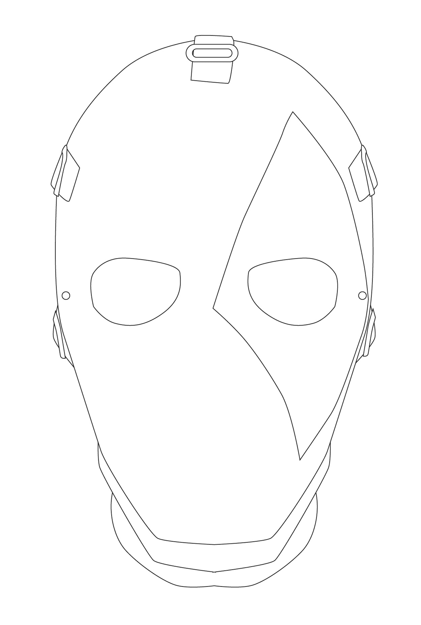   Masque Fortnite Joker à colorier 