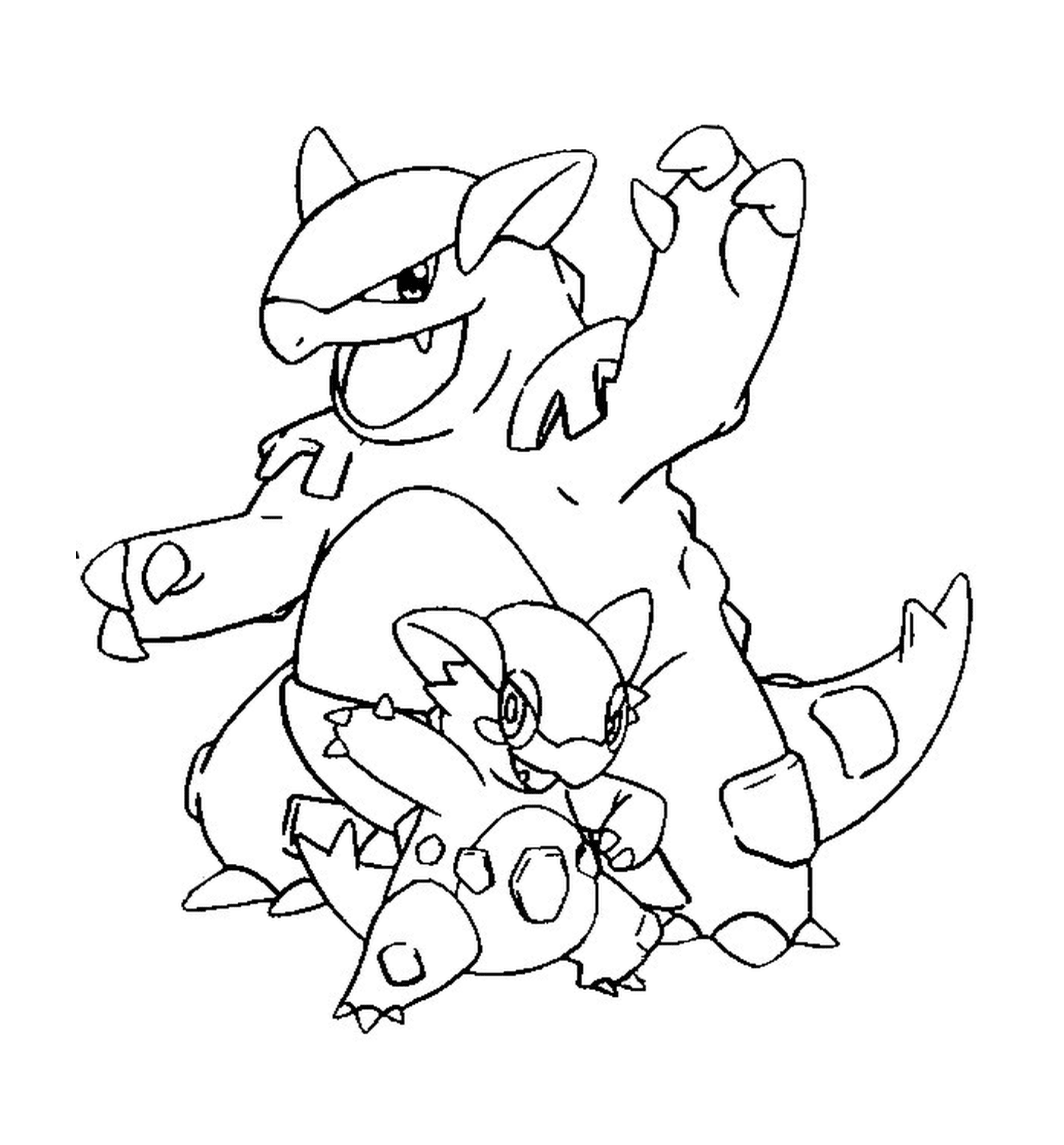  Kangourex, deux Pokémon en duo 