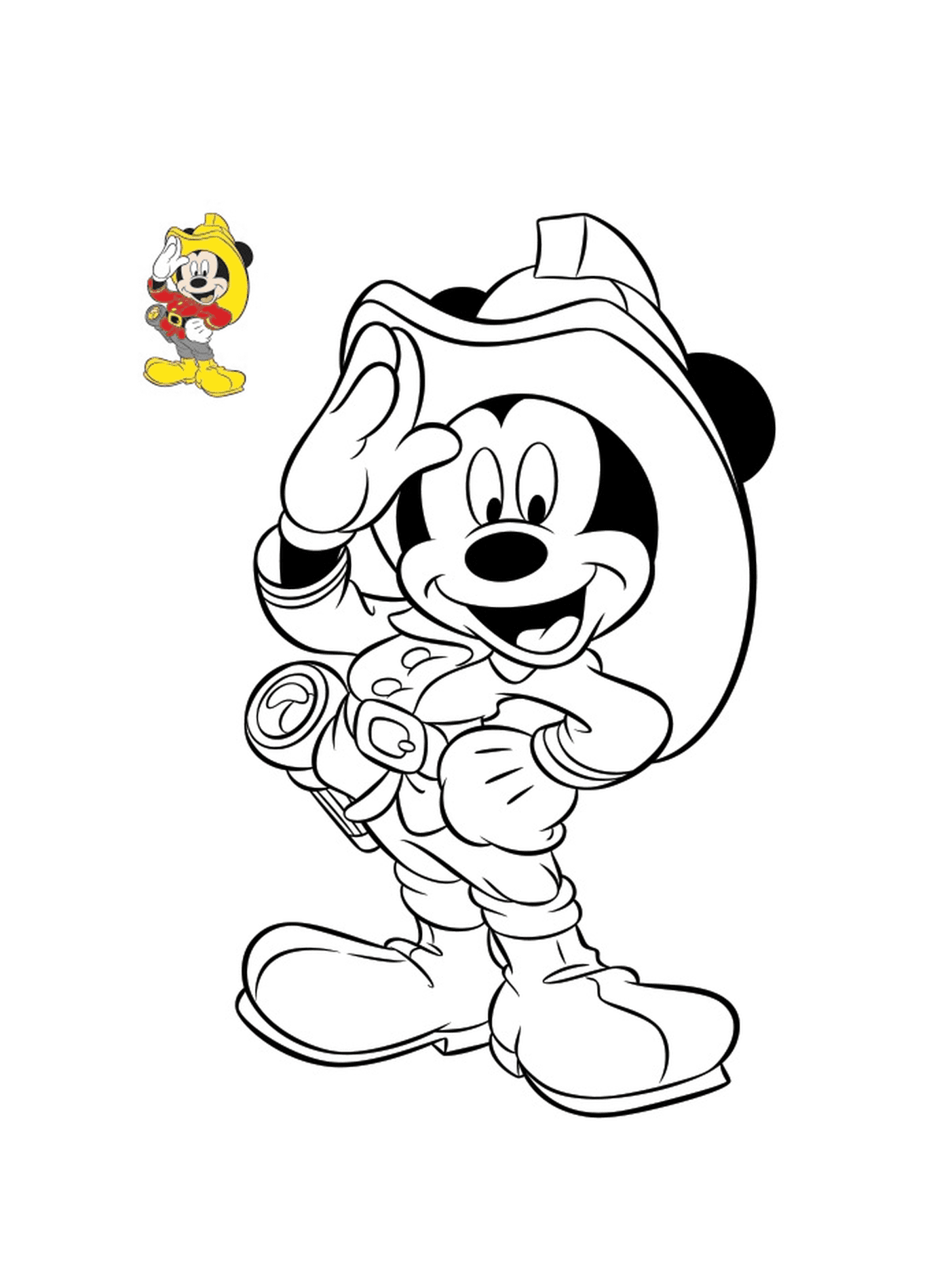   Mickey Mouse pompier 