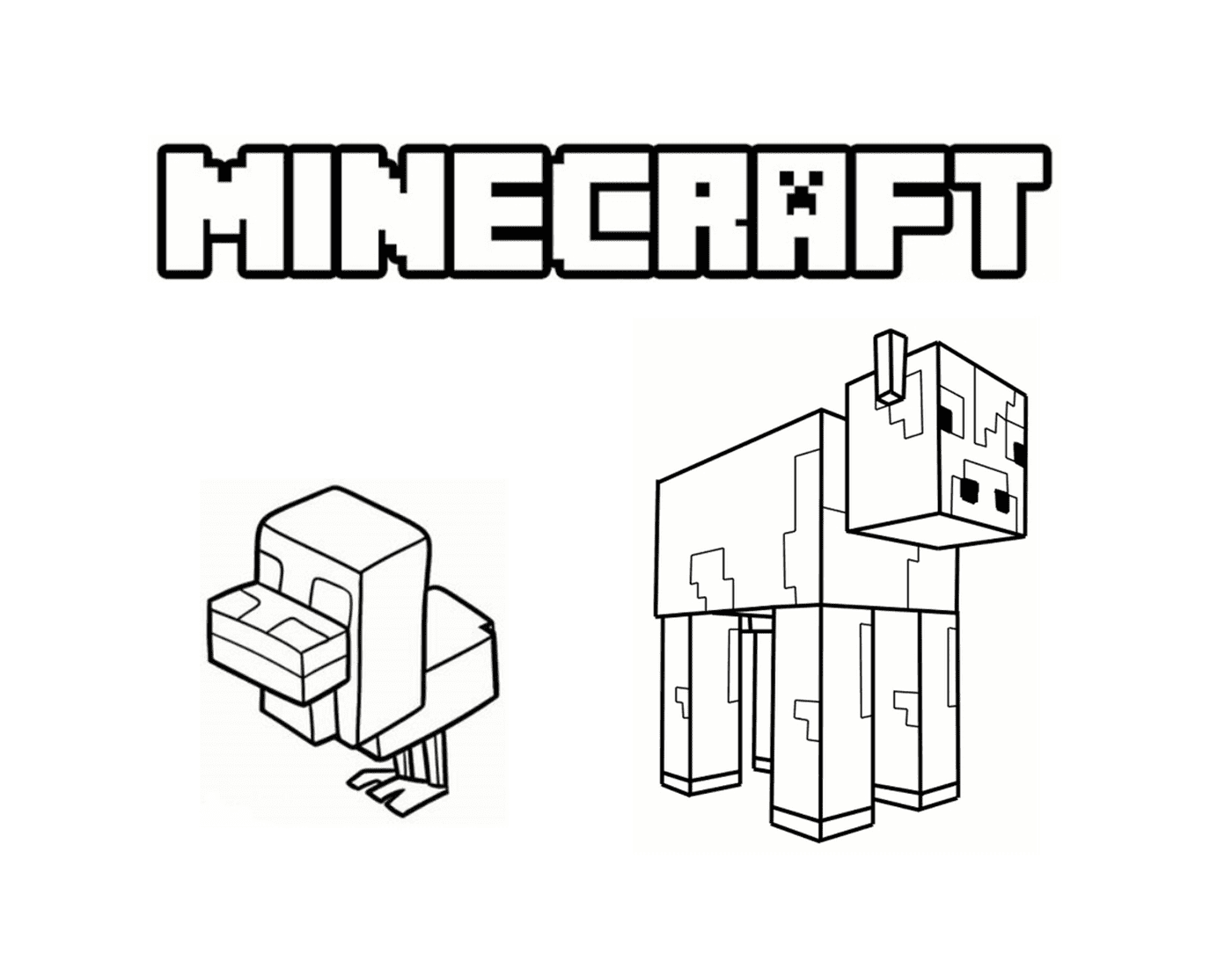   Animaux mignons de Minecraft 