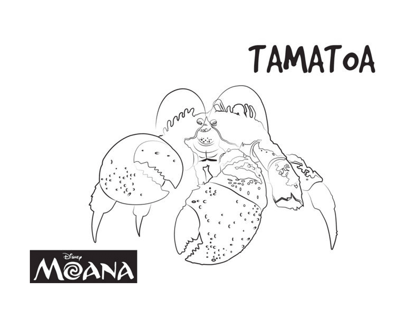   Tamatoa, créature exotique de Moana 