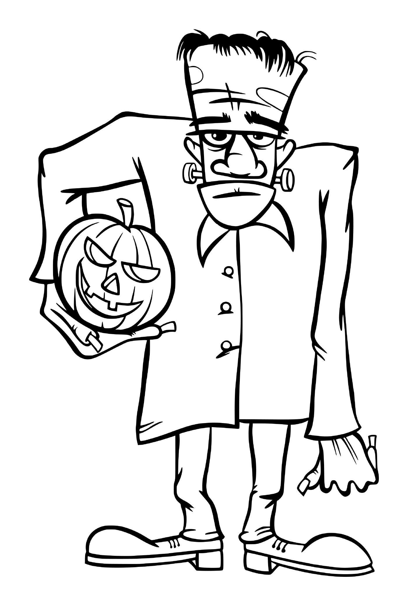   Halloween Frankenstein citrouille 