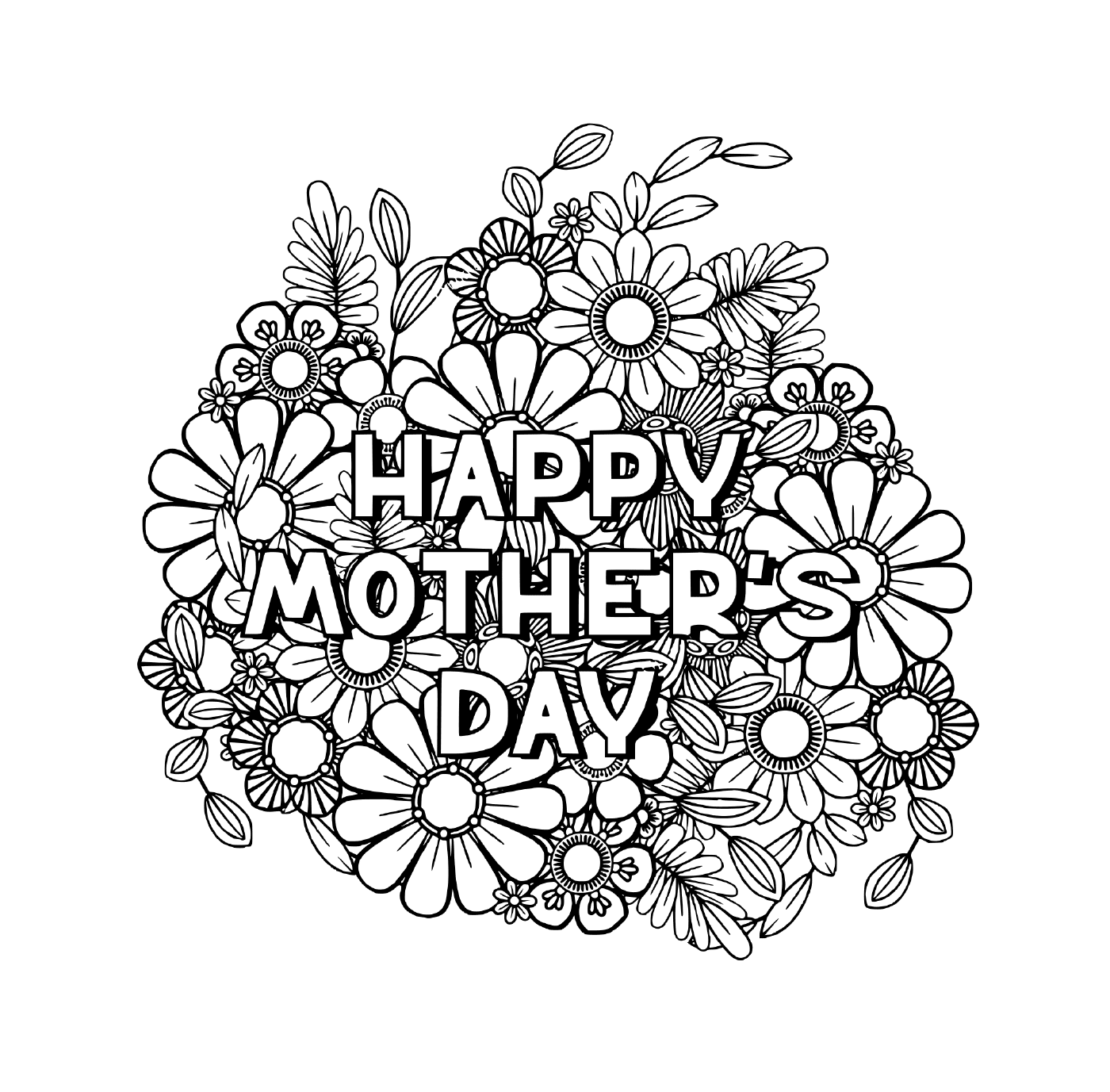   8 mars, une carte de joyeuse fête des mères pour un adulte avec des fleurs et des roses 