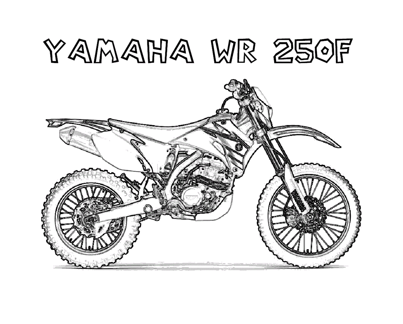  Yamaha WR250R pour motocross 