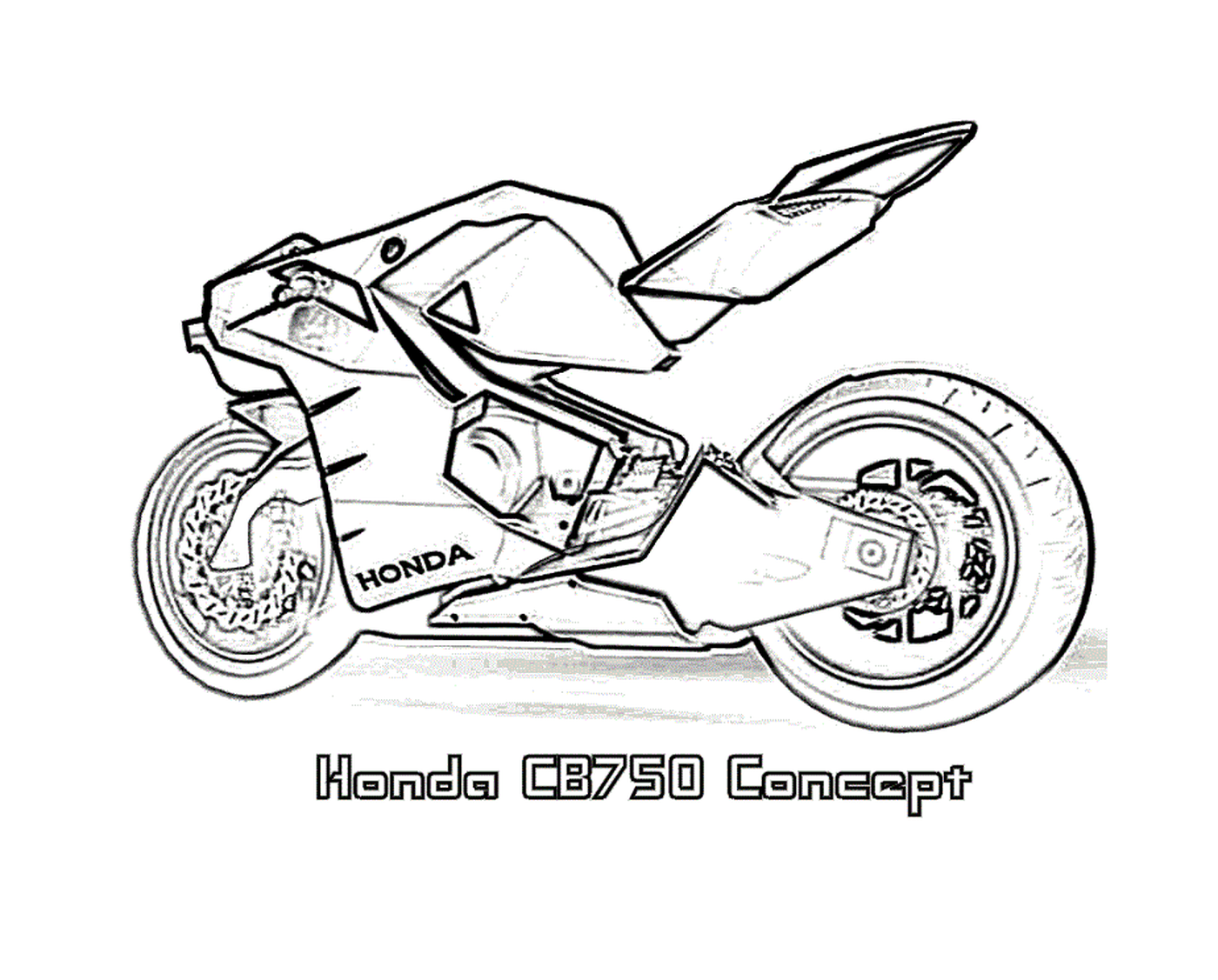   Moto numéro 86, concept Honda CB750 