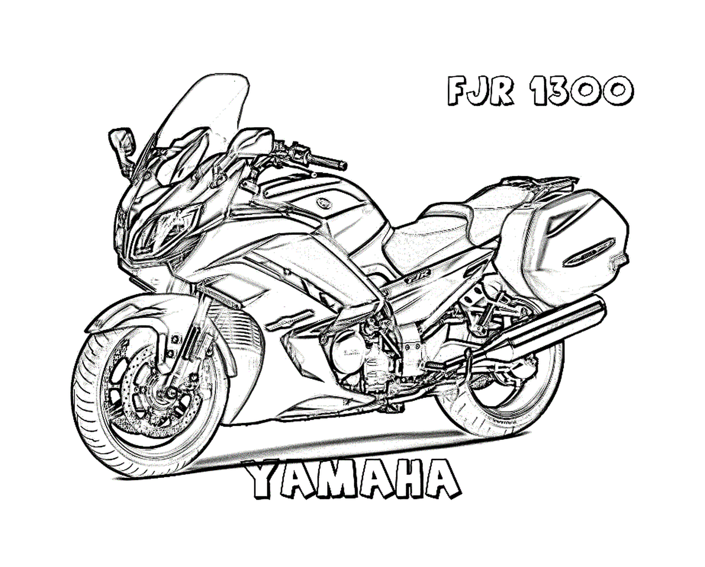   Moto Yamaha de course 
