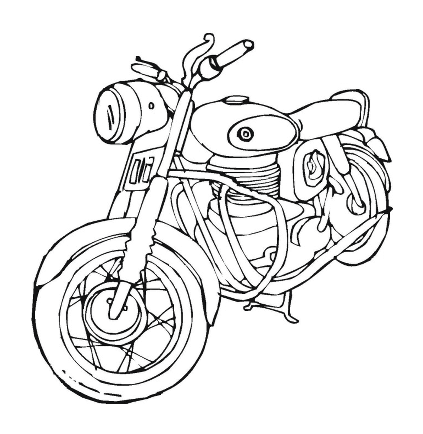   motocyclette légère et agile 