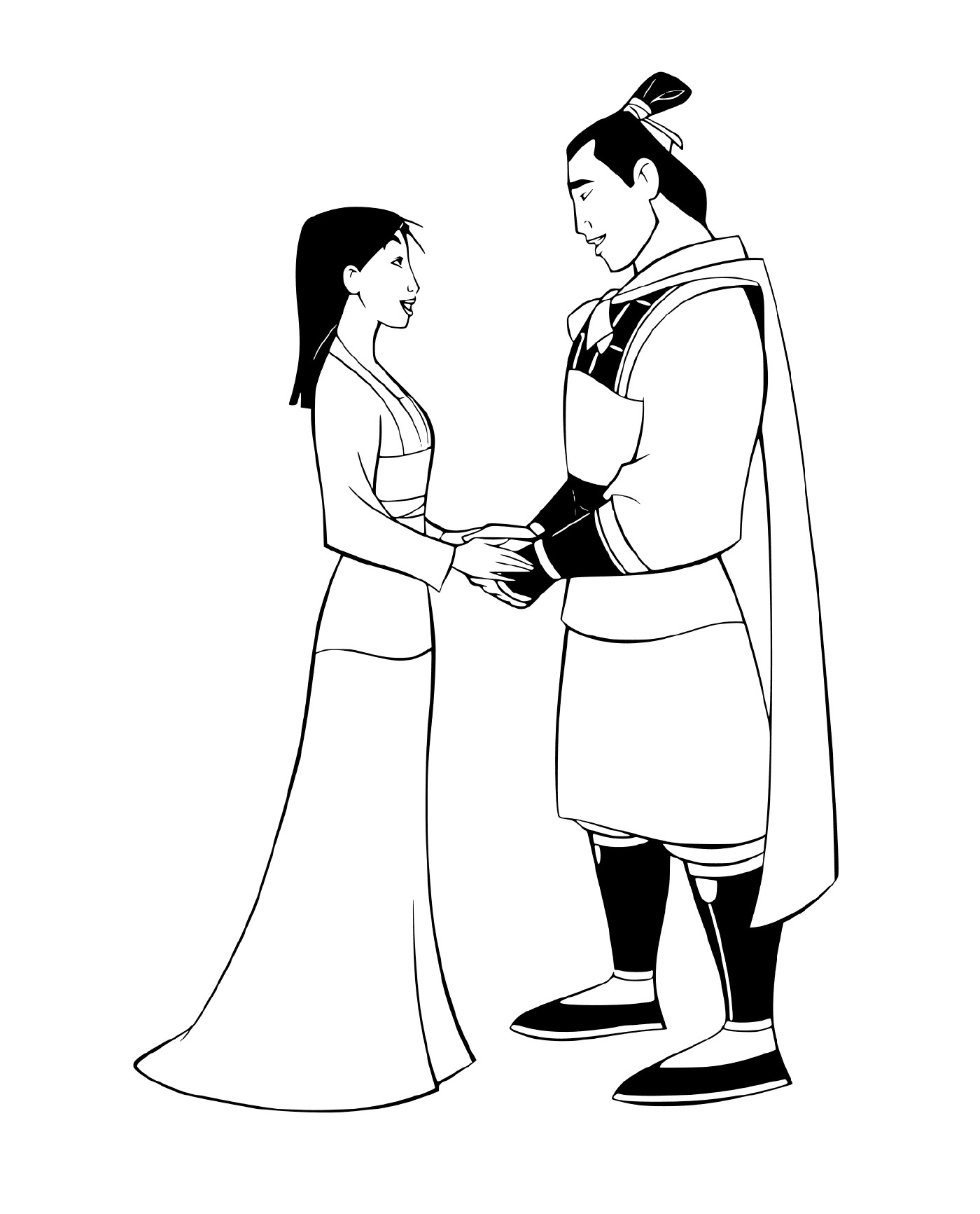   Mulan et Li Shang, complices 