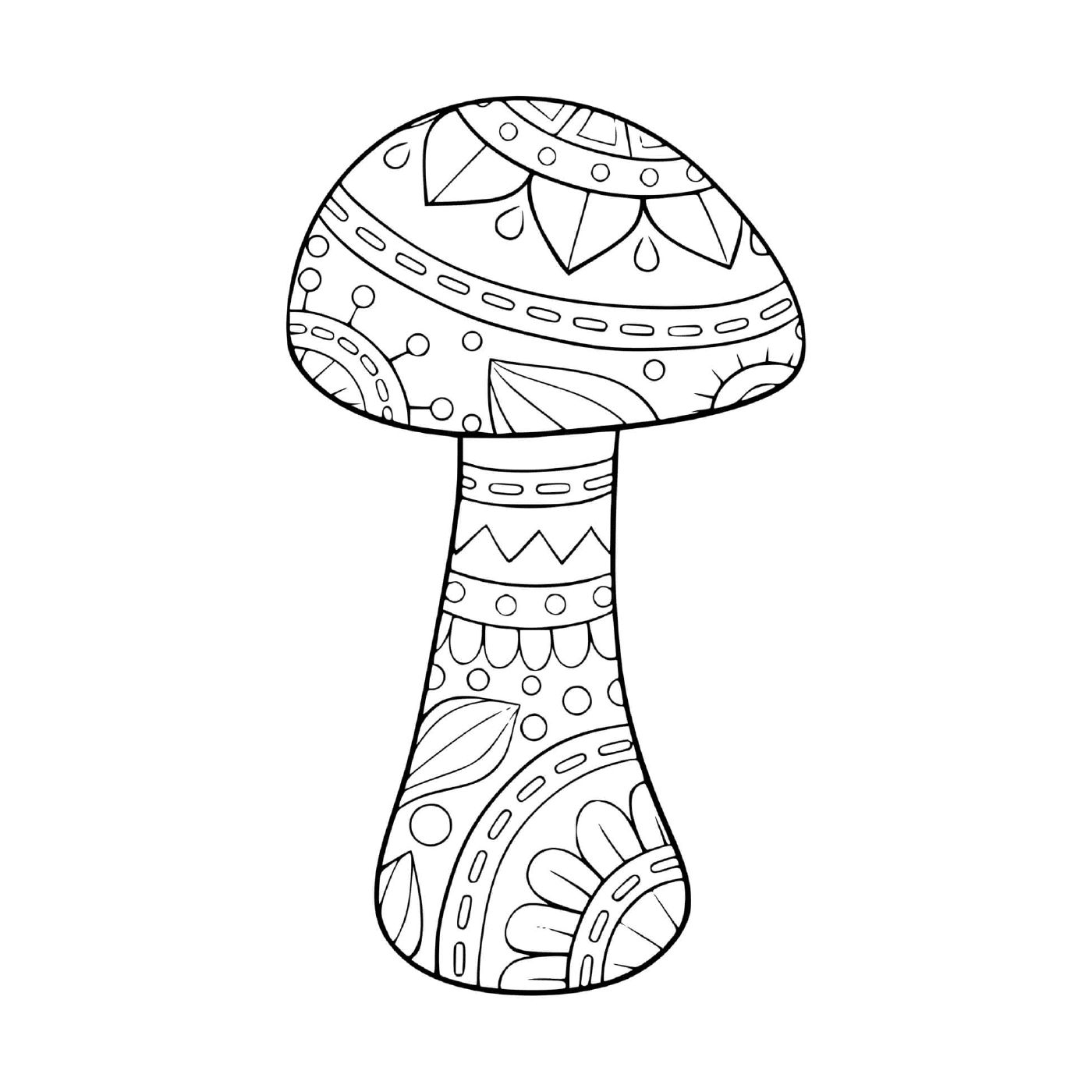   Mandala représentant un champignon 