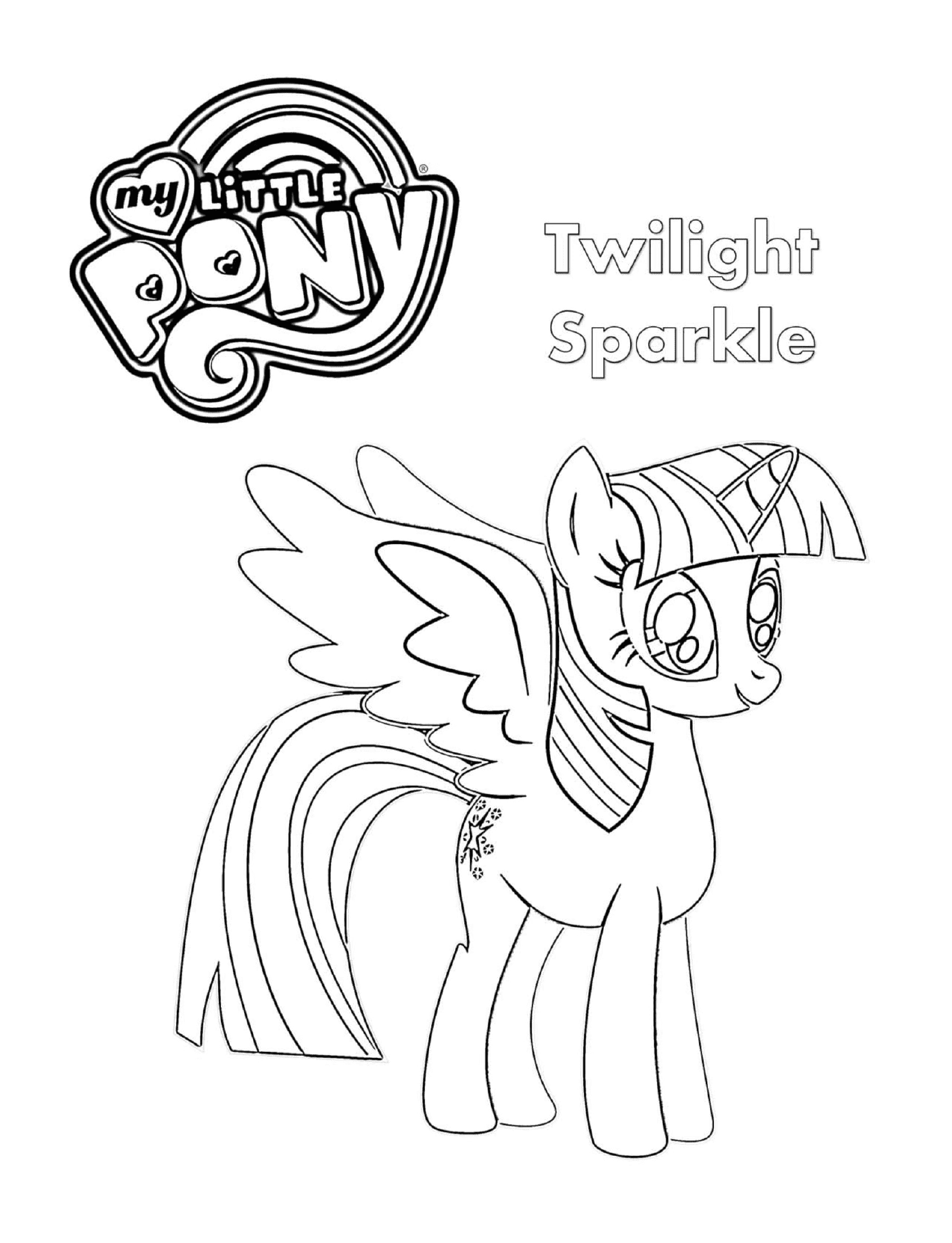   Twilight Sparkle, le poney dessiné 