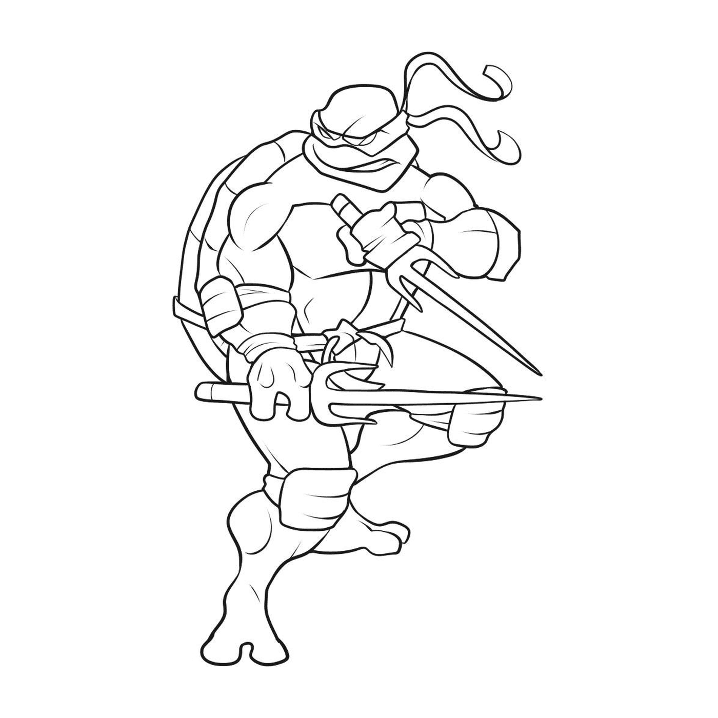   Tortue ninja avec arc 