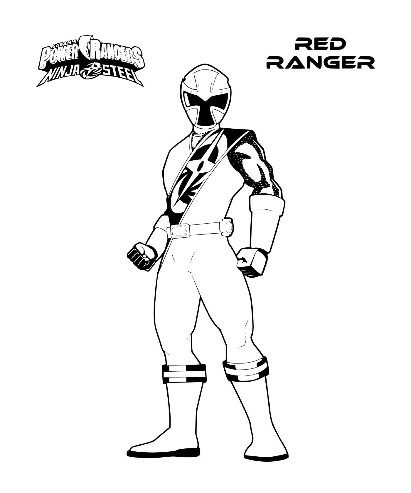   Power Rangers Steel - Ranger Rouge 