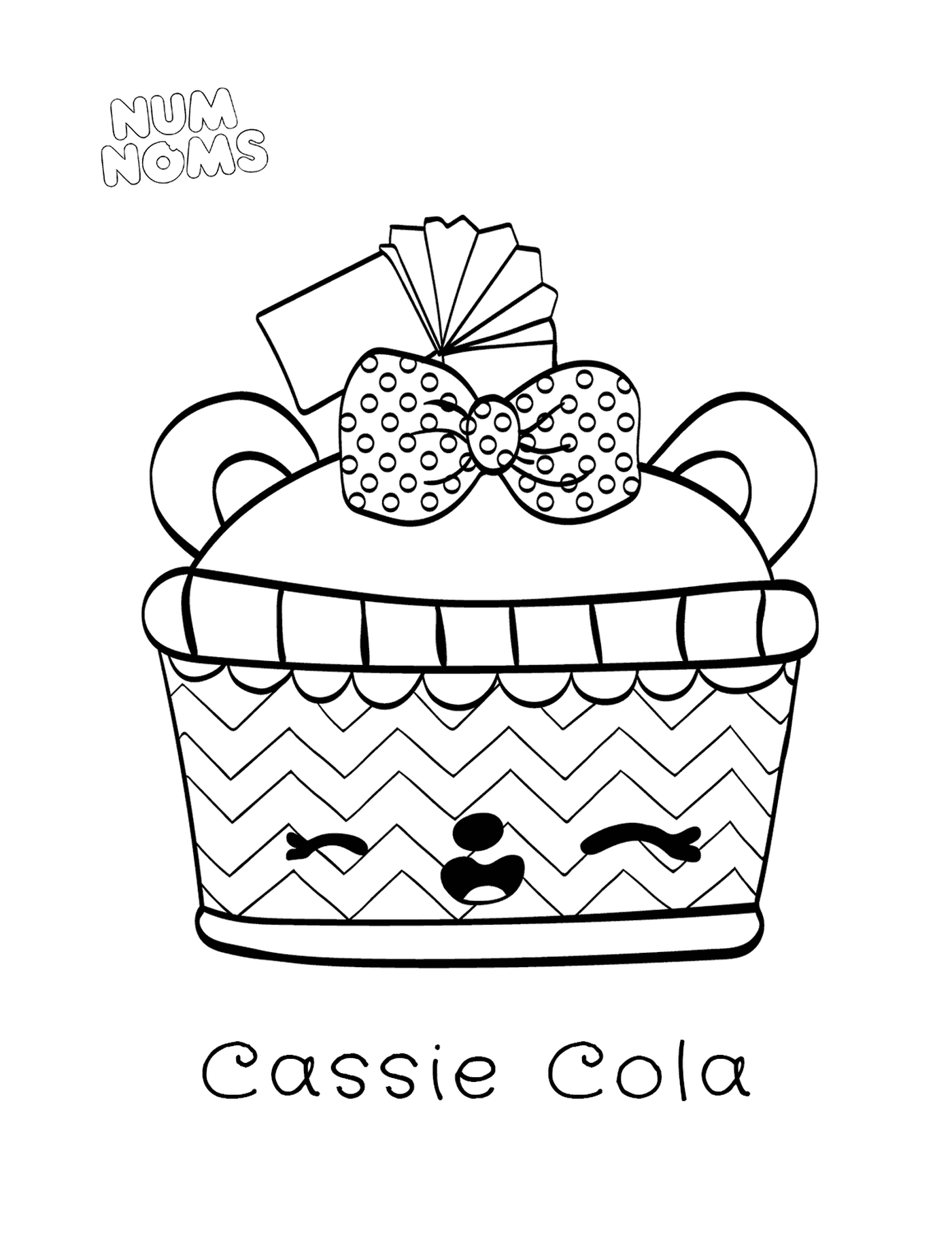   Page de coloriage Num Noms Cassie Cola 