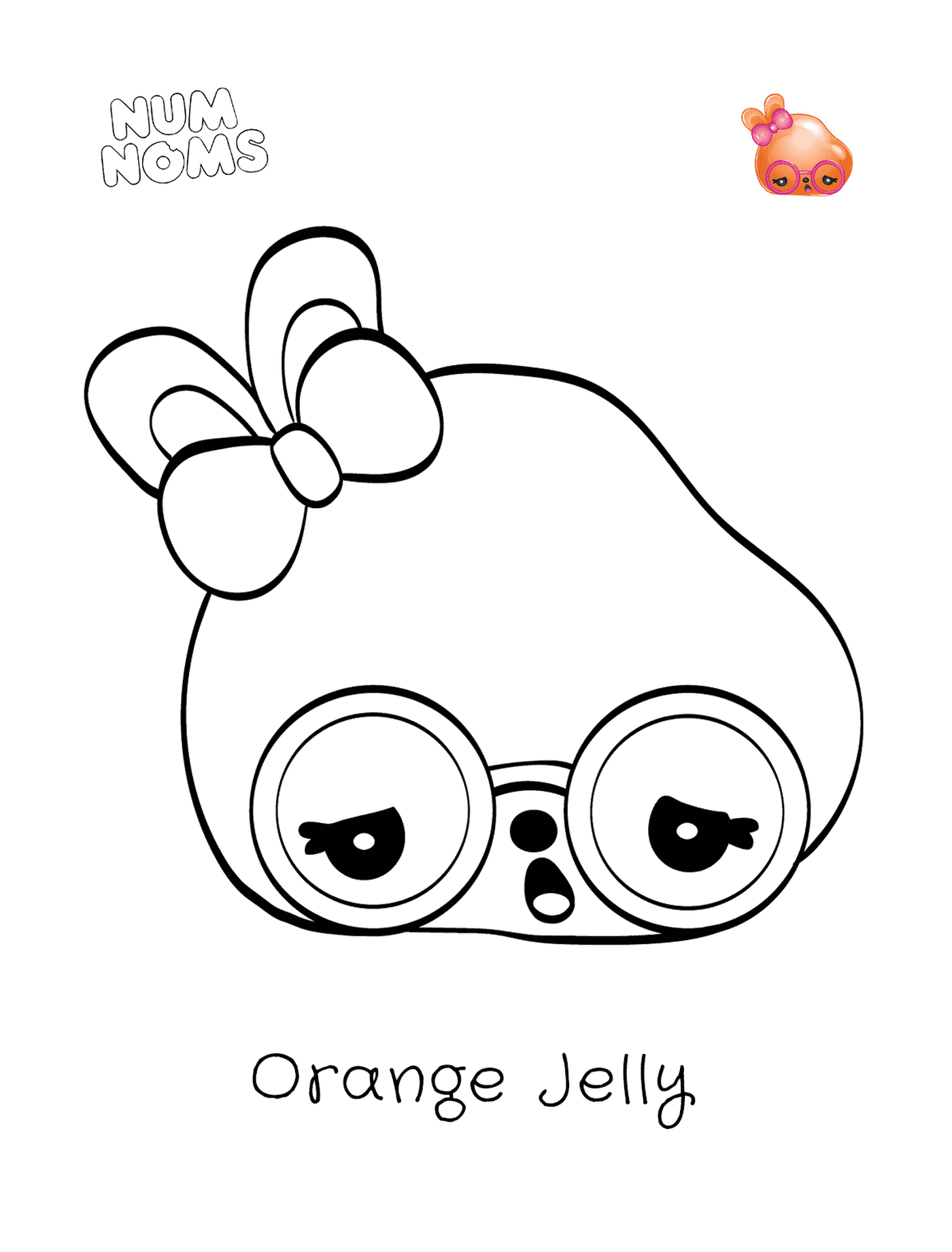   Jelly orange, un personnage rigolo 