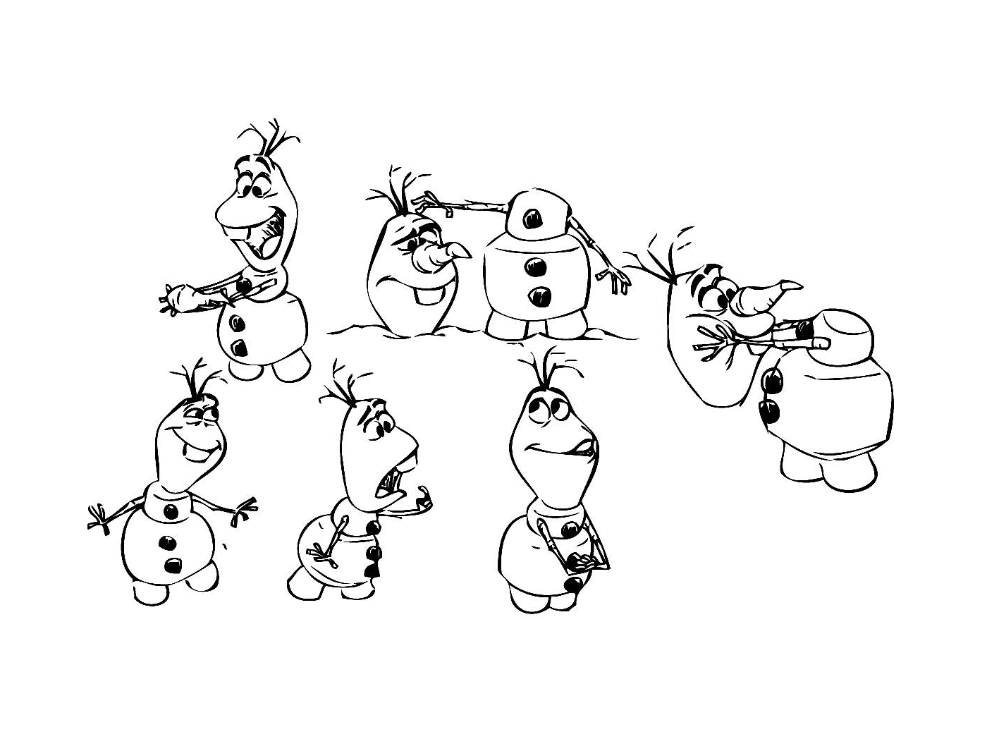   Olaf reine des dessins 