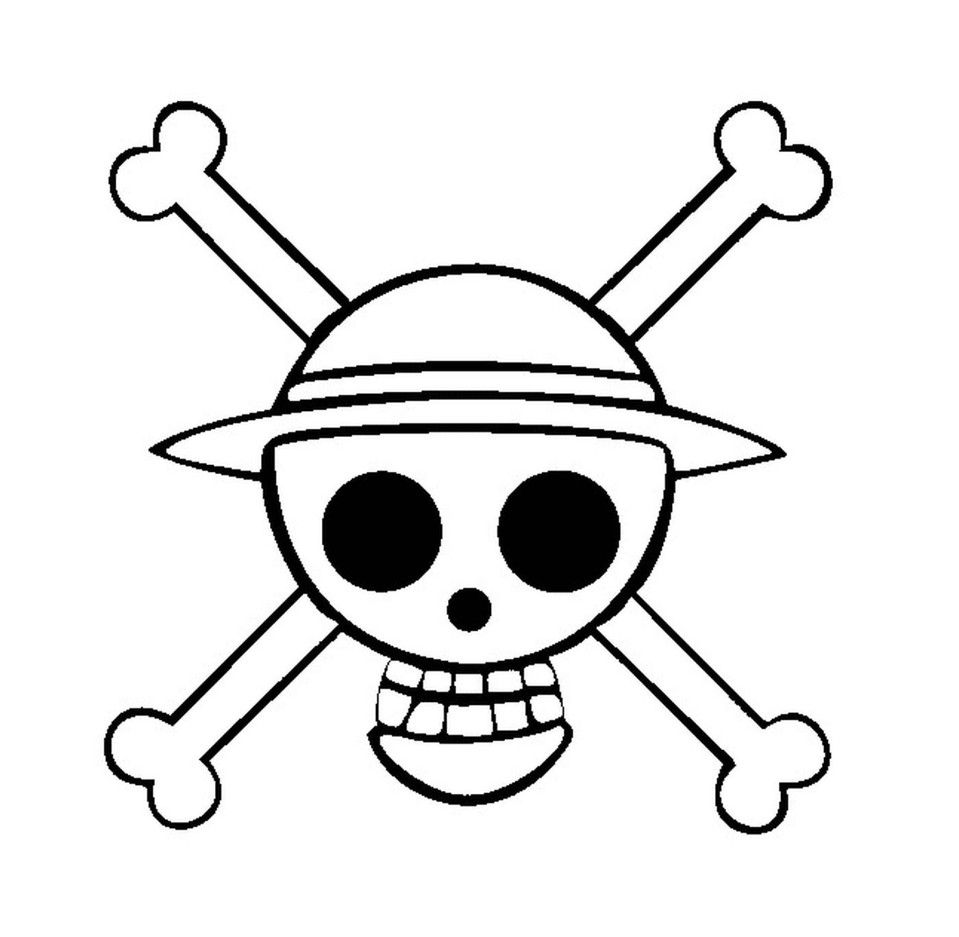   Logo One Piece, symbole pirate 