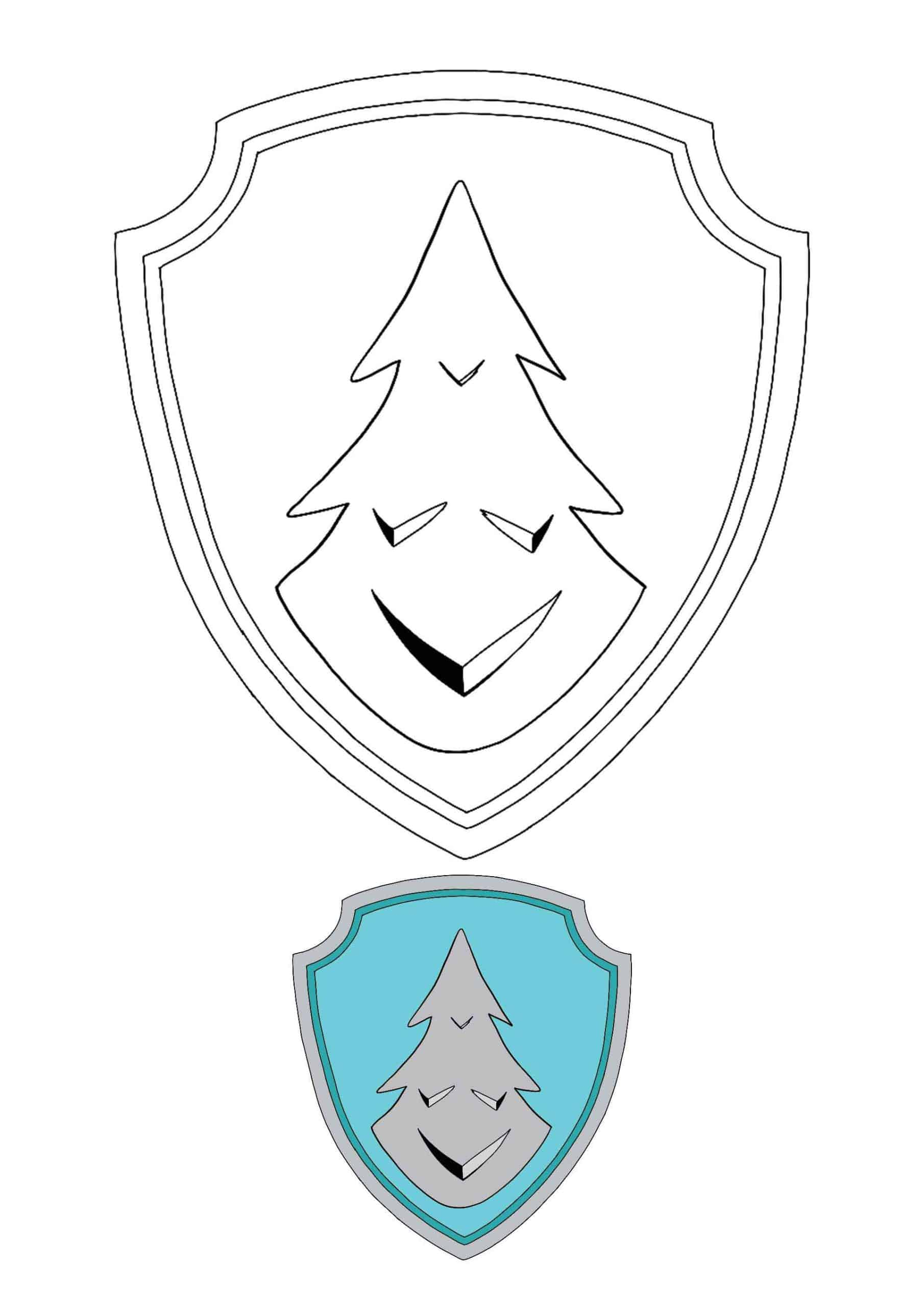   Everest avec un badge de Pat Patrouille 
