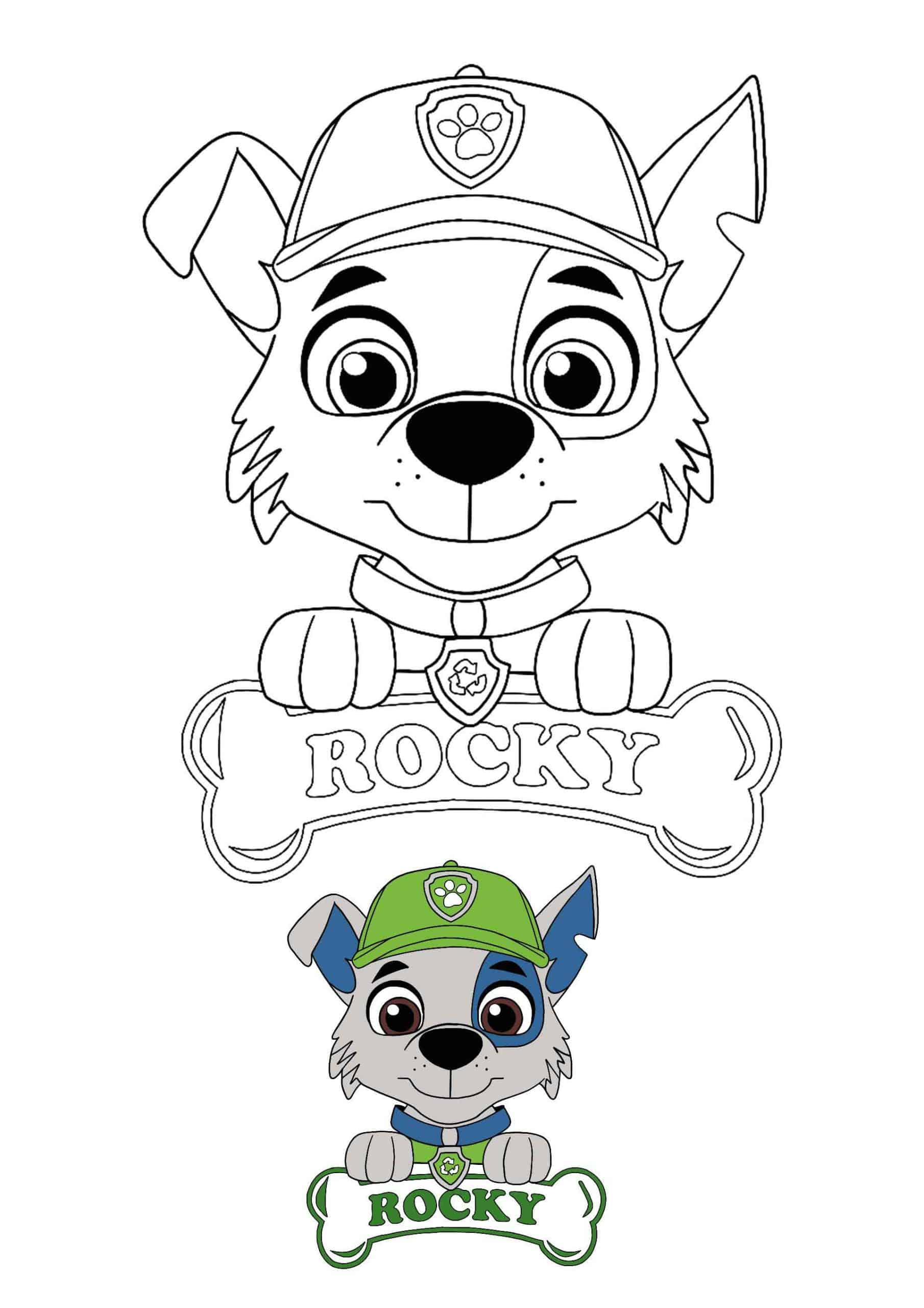   Rocky, chien responsable du recyclage dans Paw Patrol 