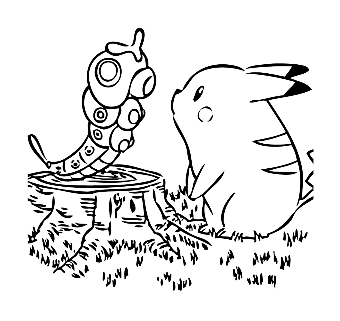   Pikachu et un robot étonnant 