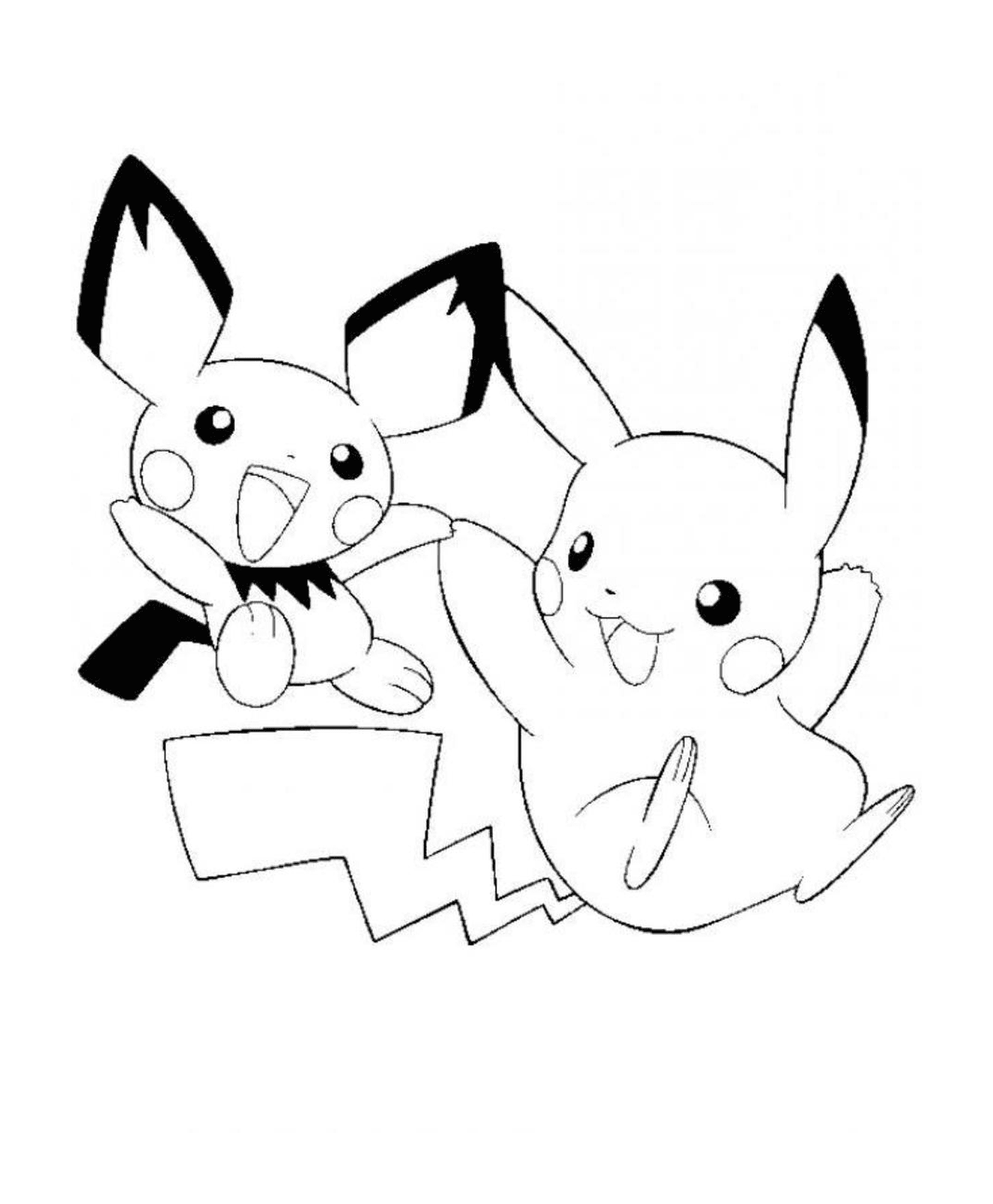   Deux Pikachus se rencontrent 