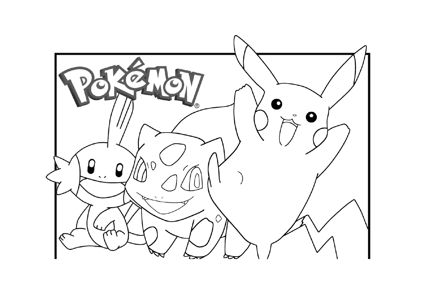   Un groupe de Pokémon en action 