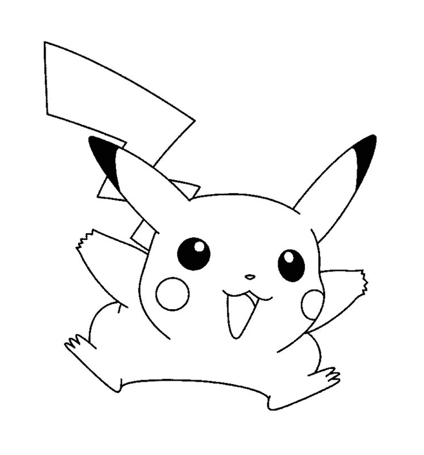   Pikachu mignon et facile à dessiner 