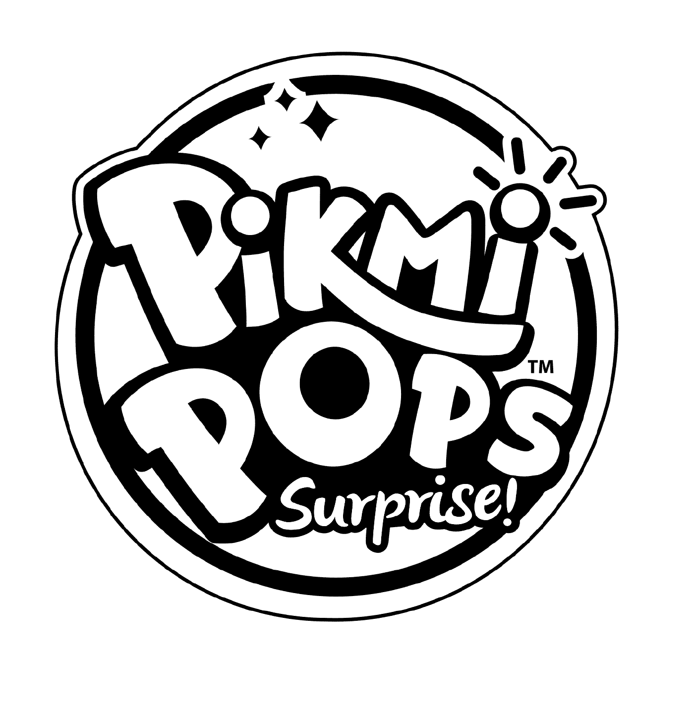   Coloriage du logo Pikmi Pops 