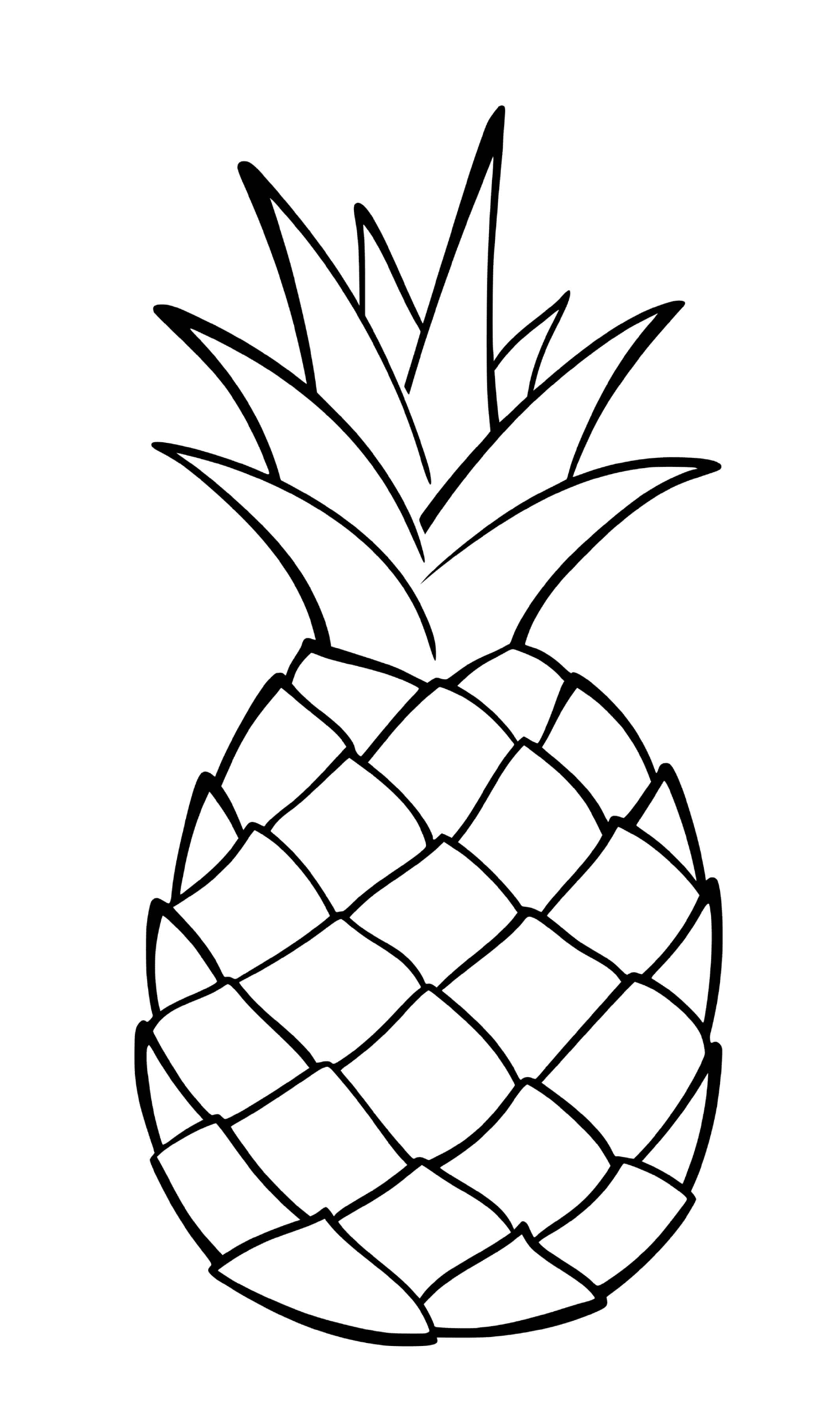   Un fruit exotique appelé ananas 