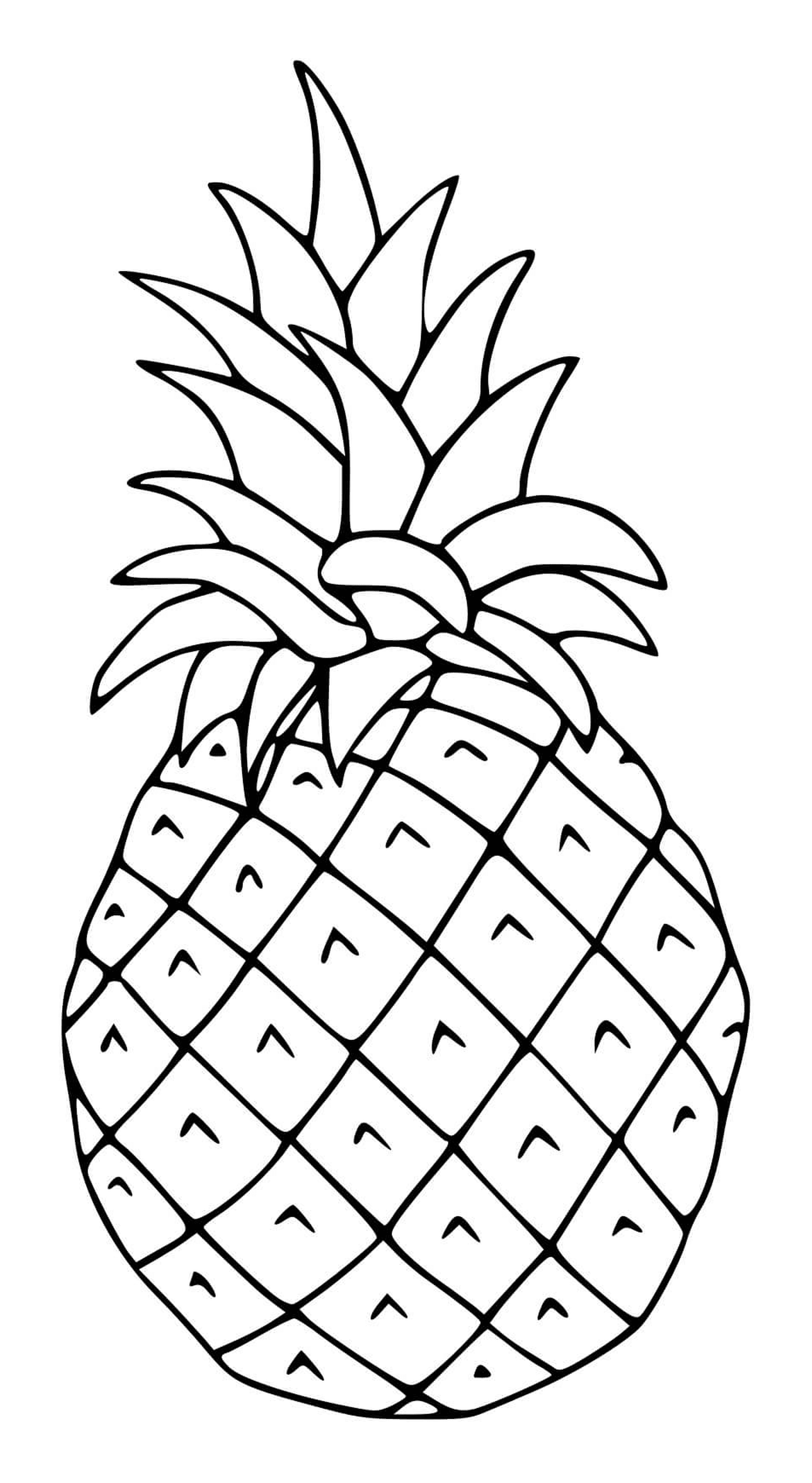   Un ananas fruit coloré 