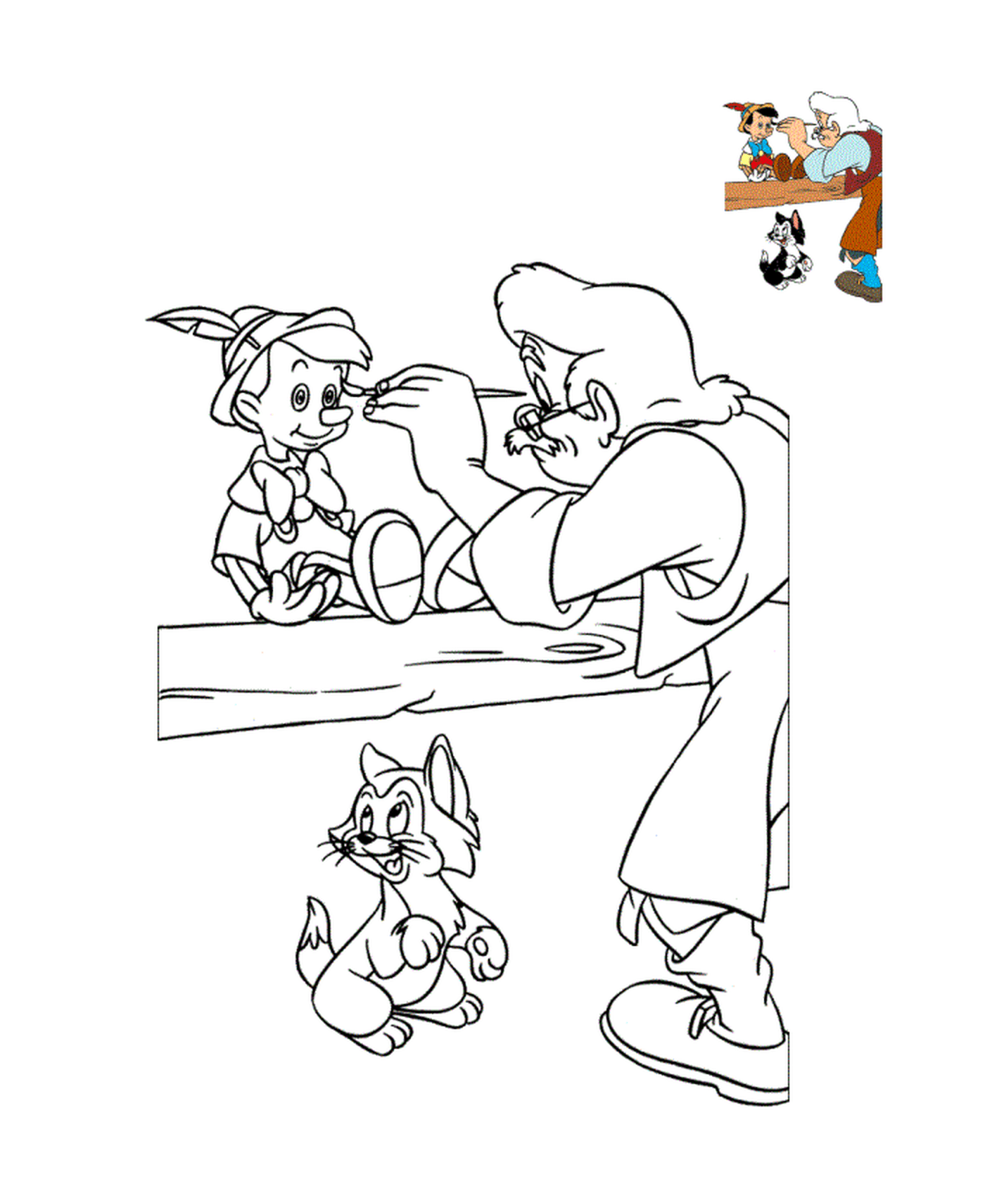   Geppetto, menuisier italien créatif 