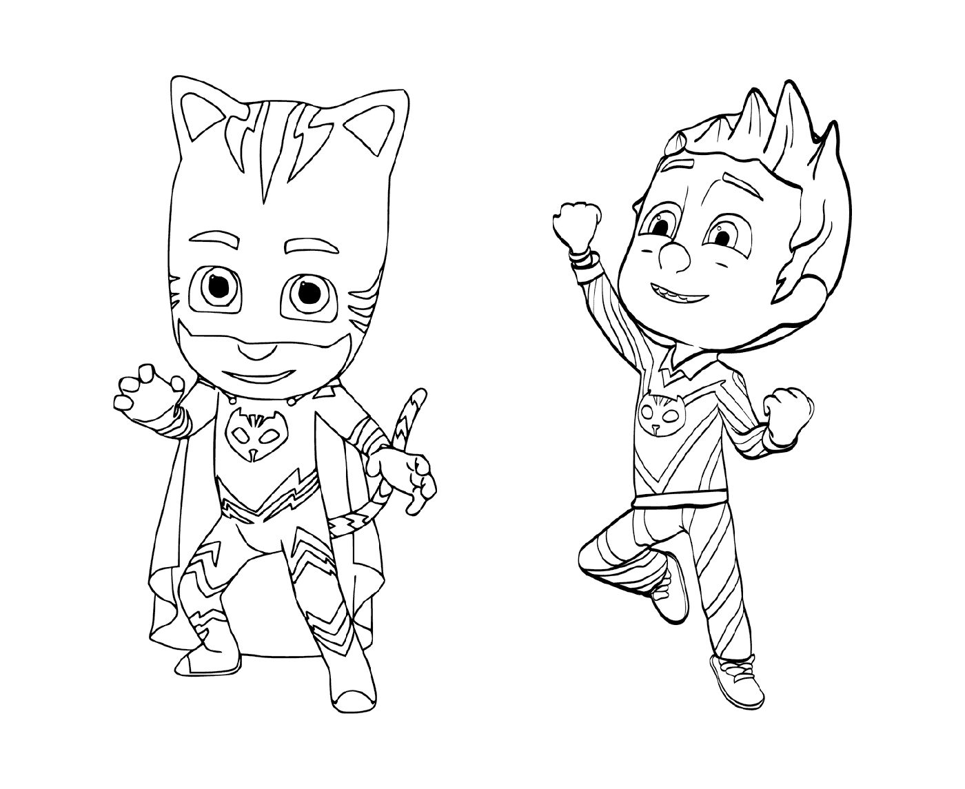   Garçon et chat Yoyo de Pyjamasques 