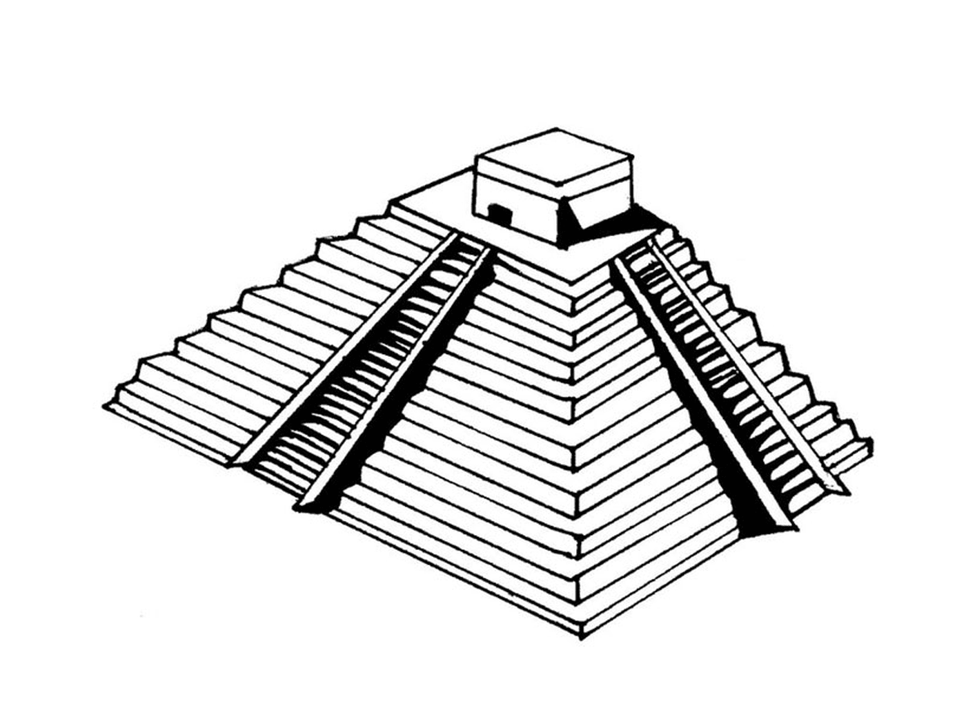   Pyramide avec une plateforme 