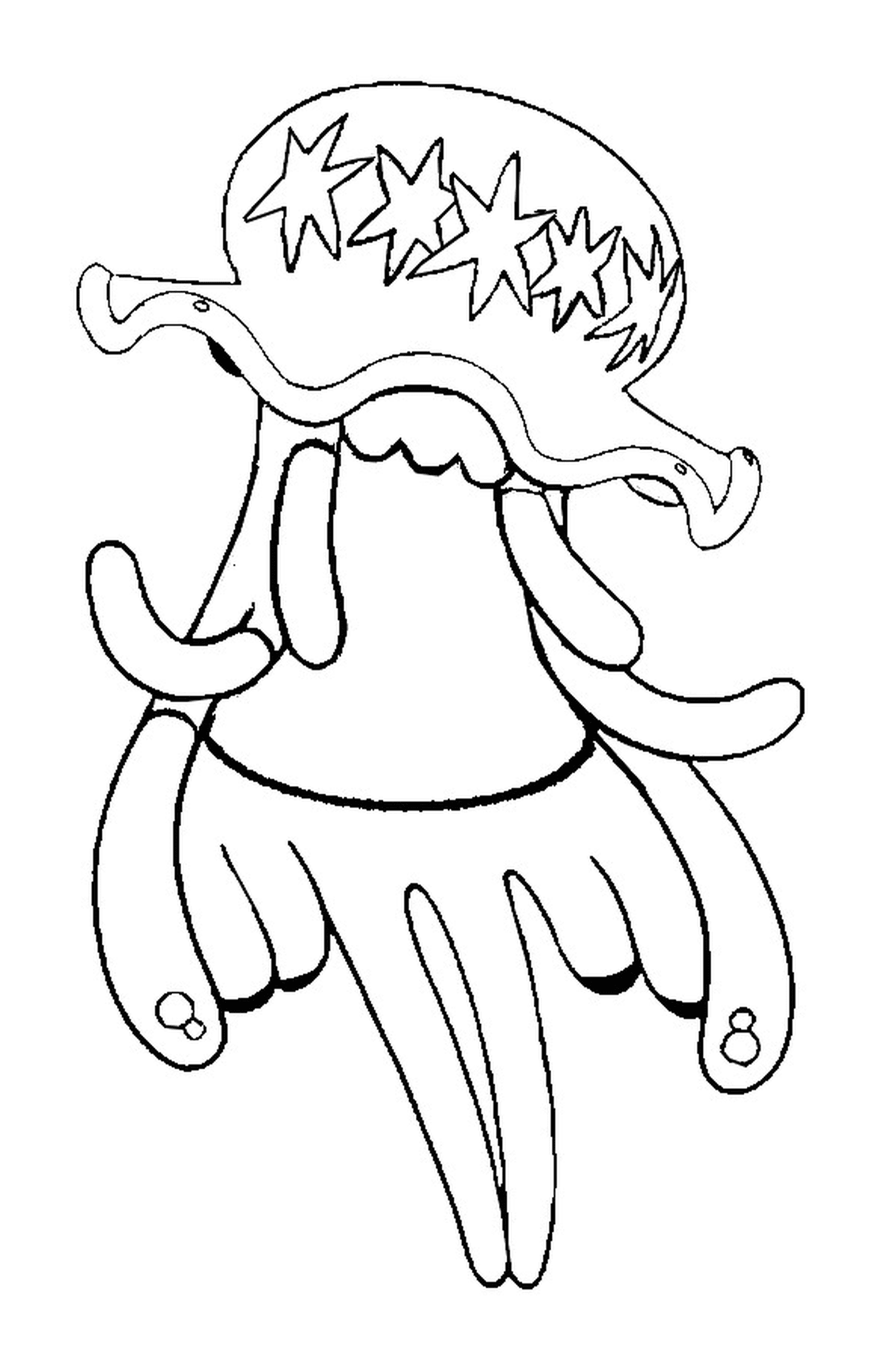   UB 01, une pieuvre à long tentacule 