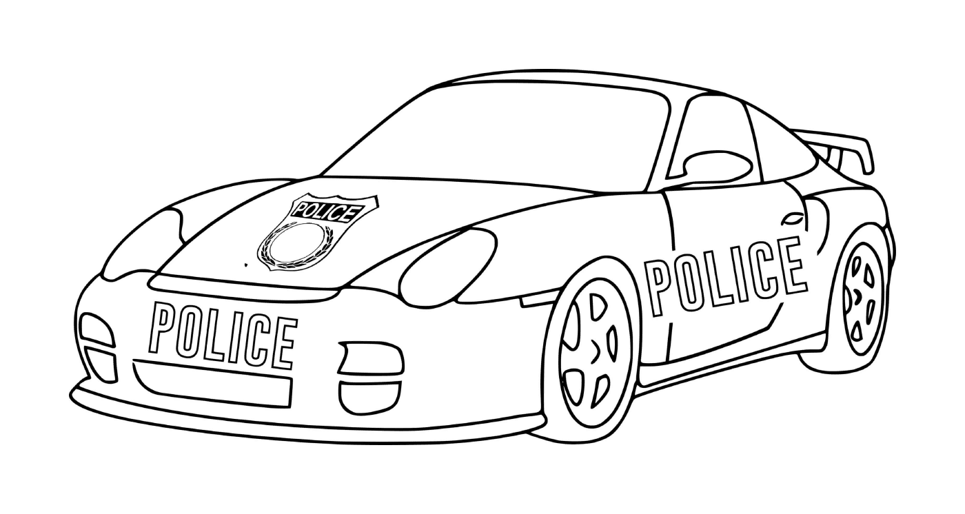   Voiture de course Porsche police 