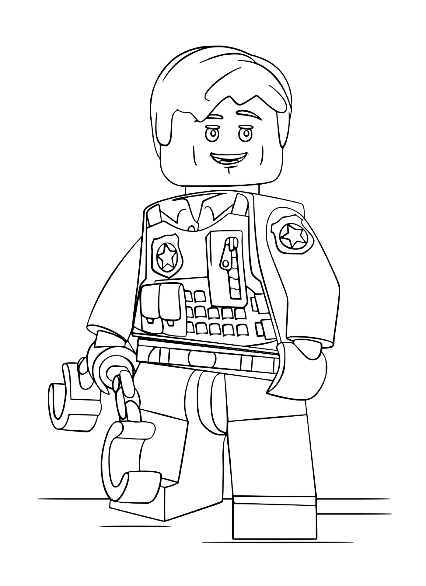   Personnage Lego policier menotté 