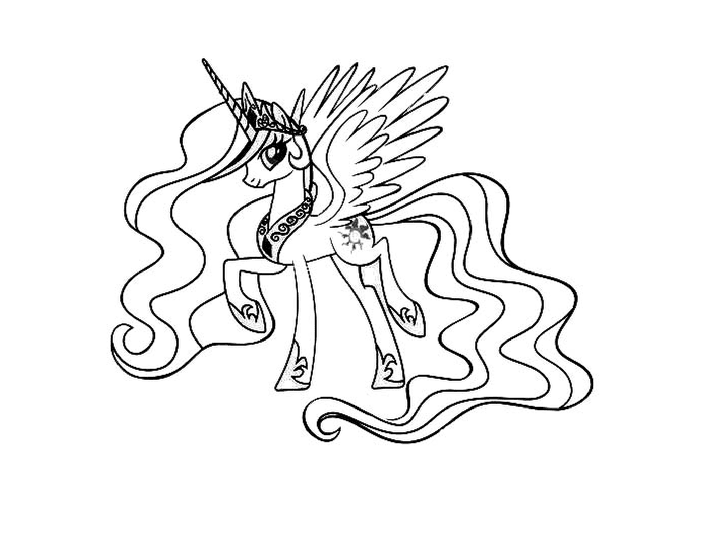   My Little Pony, princesse Celestia majestueuse 
