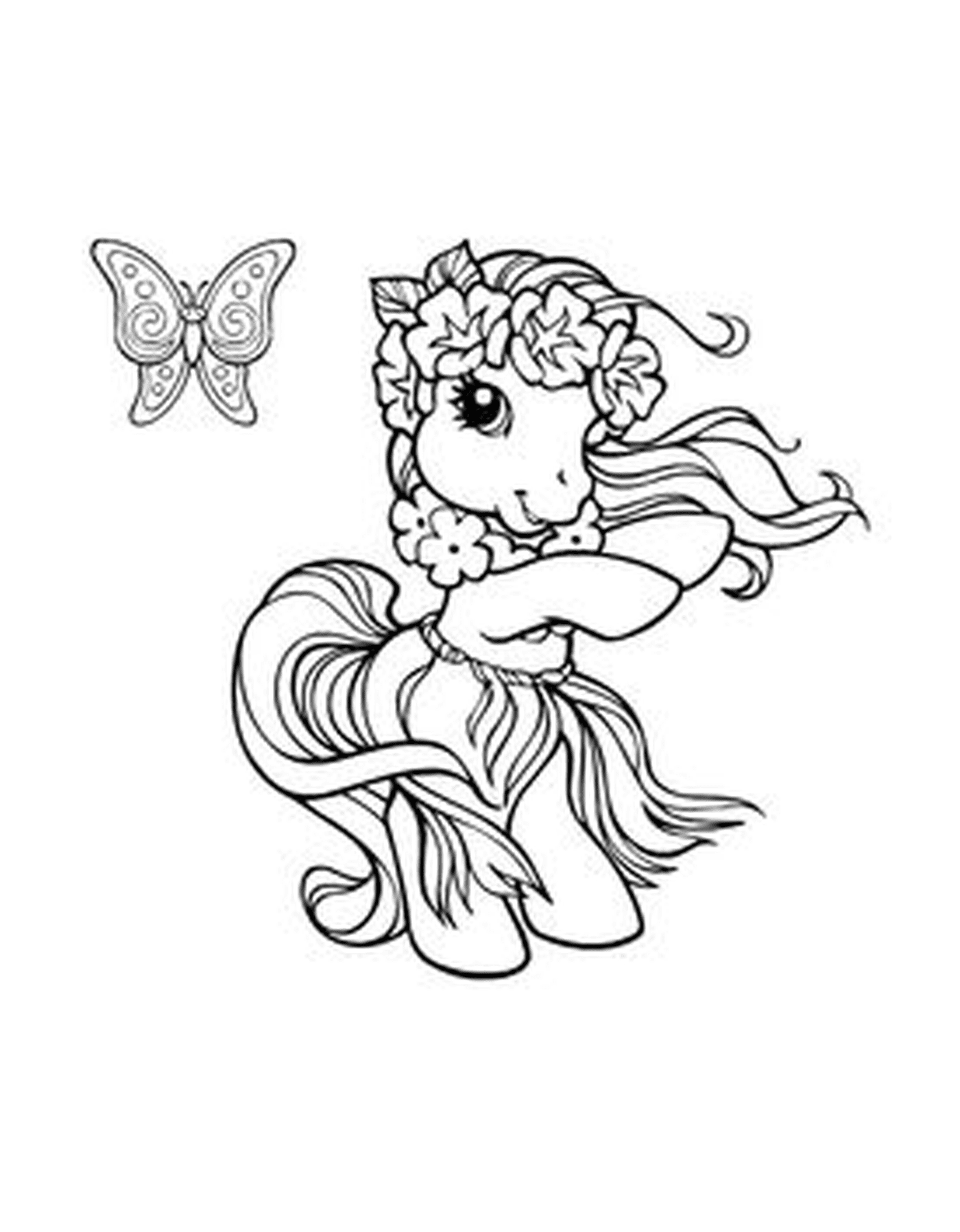   My Little Pony, mignon avec papillon 