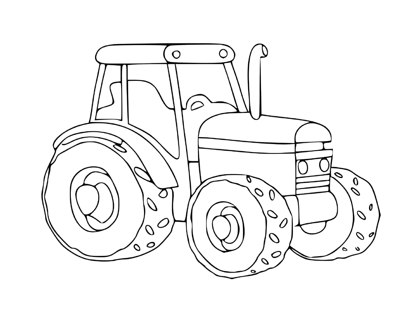   Tracteur robuste sur terrain 