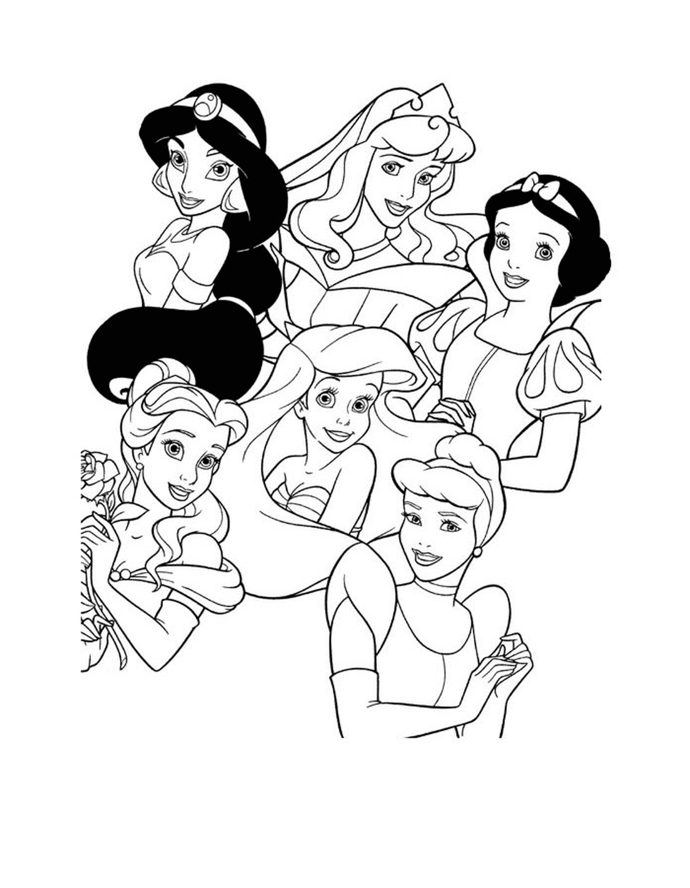   Diverses princesses Disney ensemble 